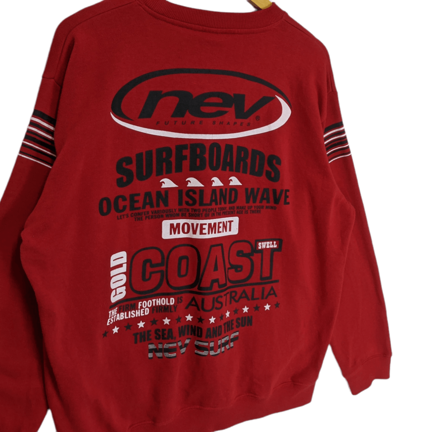Japanese Brand NEV Future Shape Gold Coast Australia Surfer Sweatshirt Size US XXL / EU 58 / 5 - 6 Thumbnail