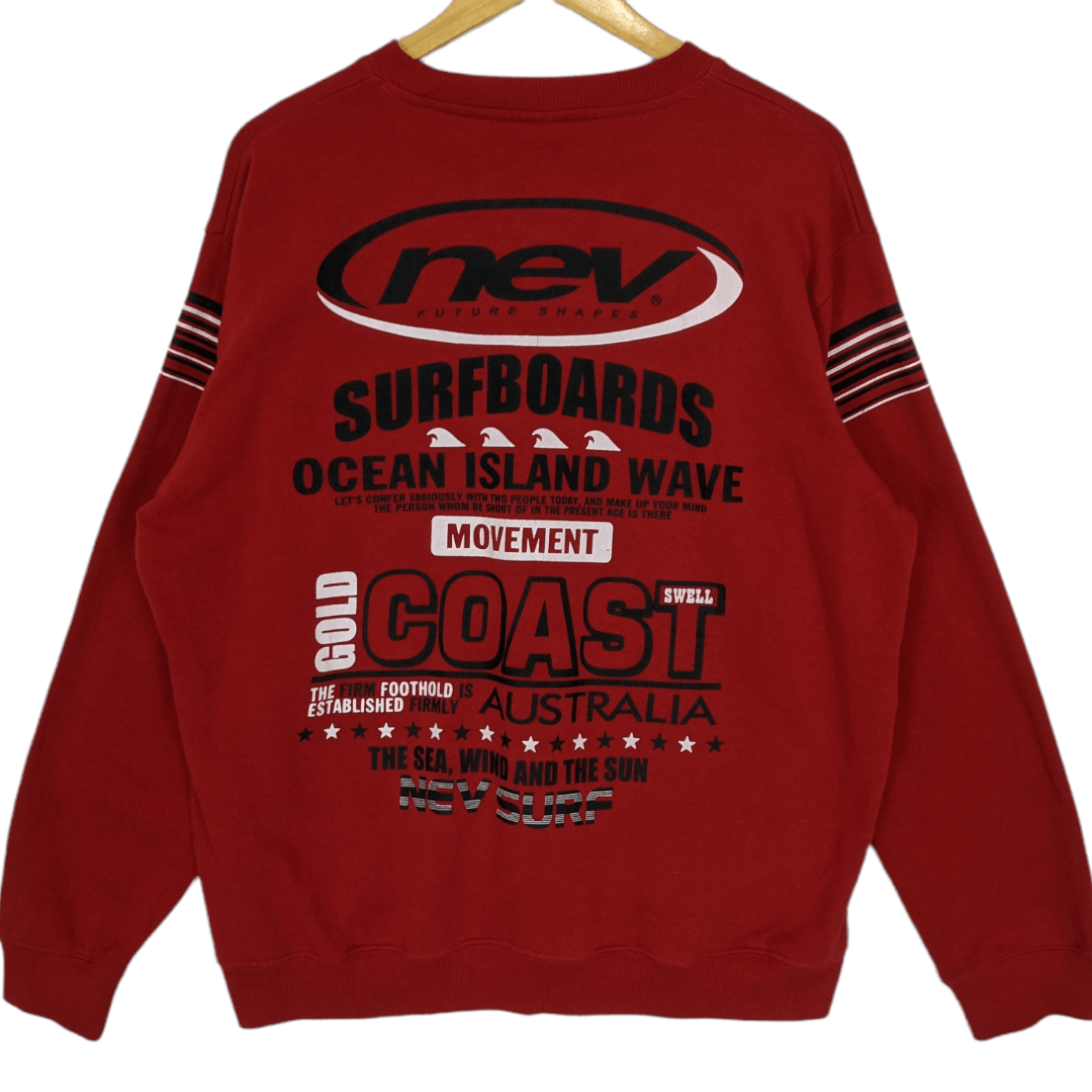 Japanese Brand NEV Future Shape Gold Coast Australia Surfer Sweatshirt Size US XXL / EU 58 / 5 - 5 Thumbnail