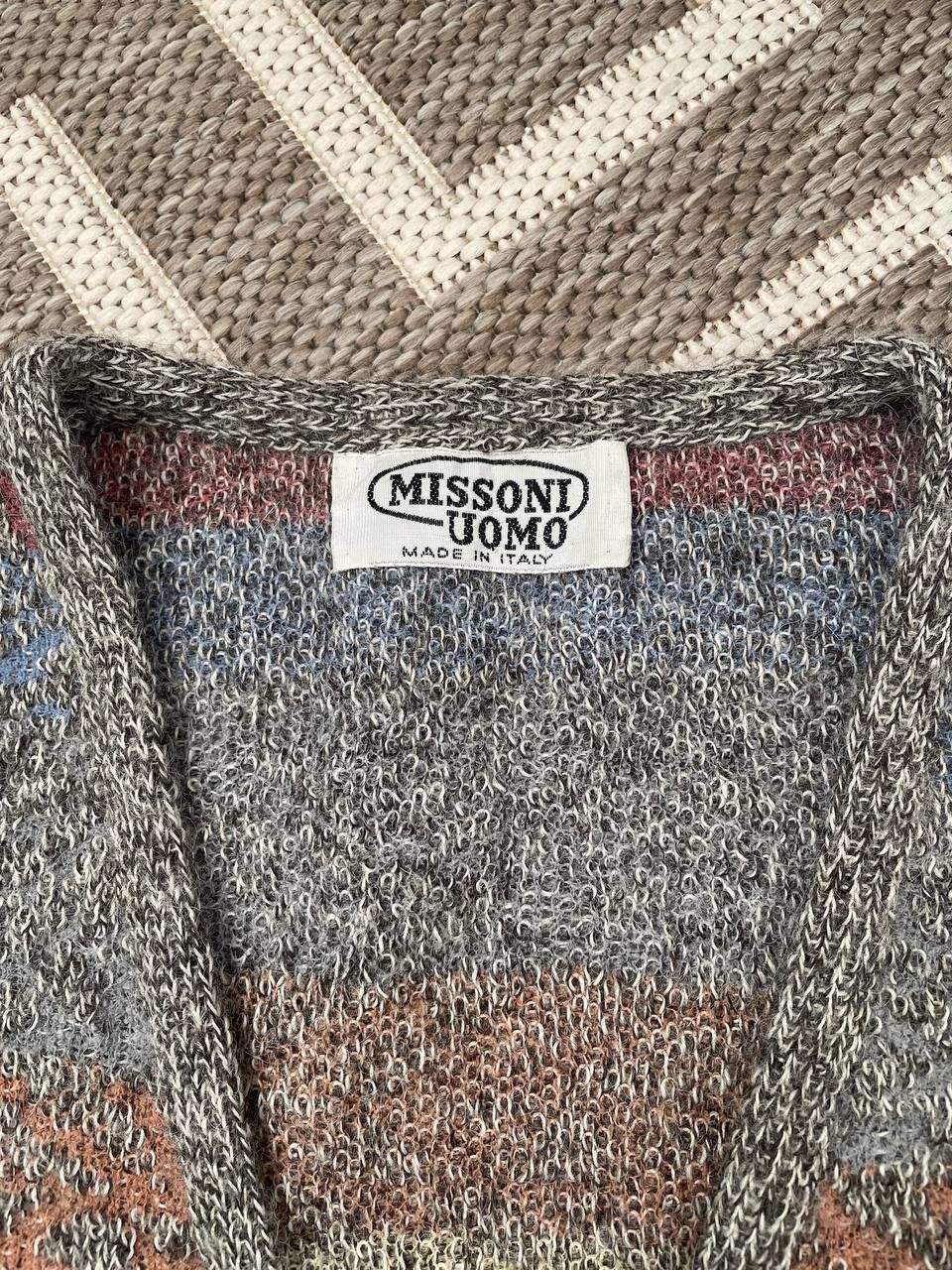 Missoni Vintage Missoni uomo alpaca multicolour vest knit cardigane Size US M / EU 48-50 / 2 - 3 Thumbnail