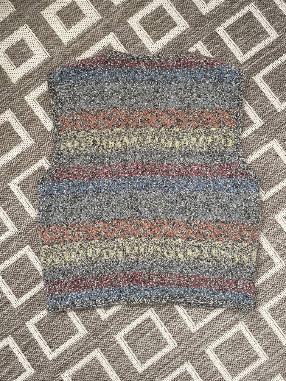 Missoni Vintage Missoni uomo alpaca multicolour vest knit cardigane Size US M / EU 48-50 / 2 - 2 Thumbnail