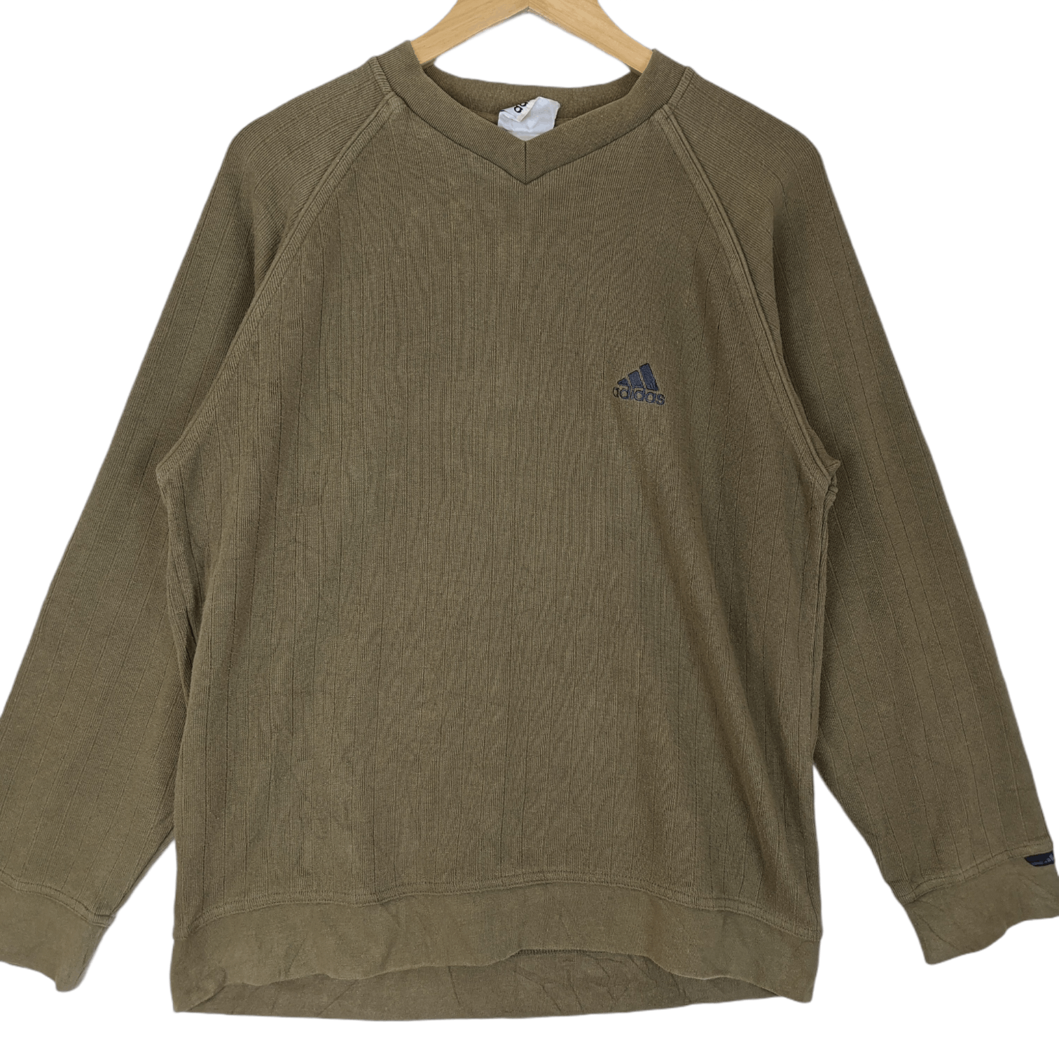 Adidas Vintage 2000's ADIDAS Brown Jumper Sweatshirt Size US L / EU 52-54 / 3 - 2 Thumbnail