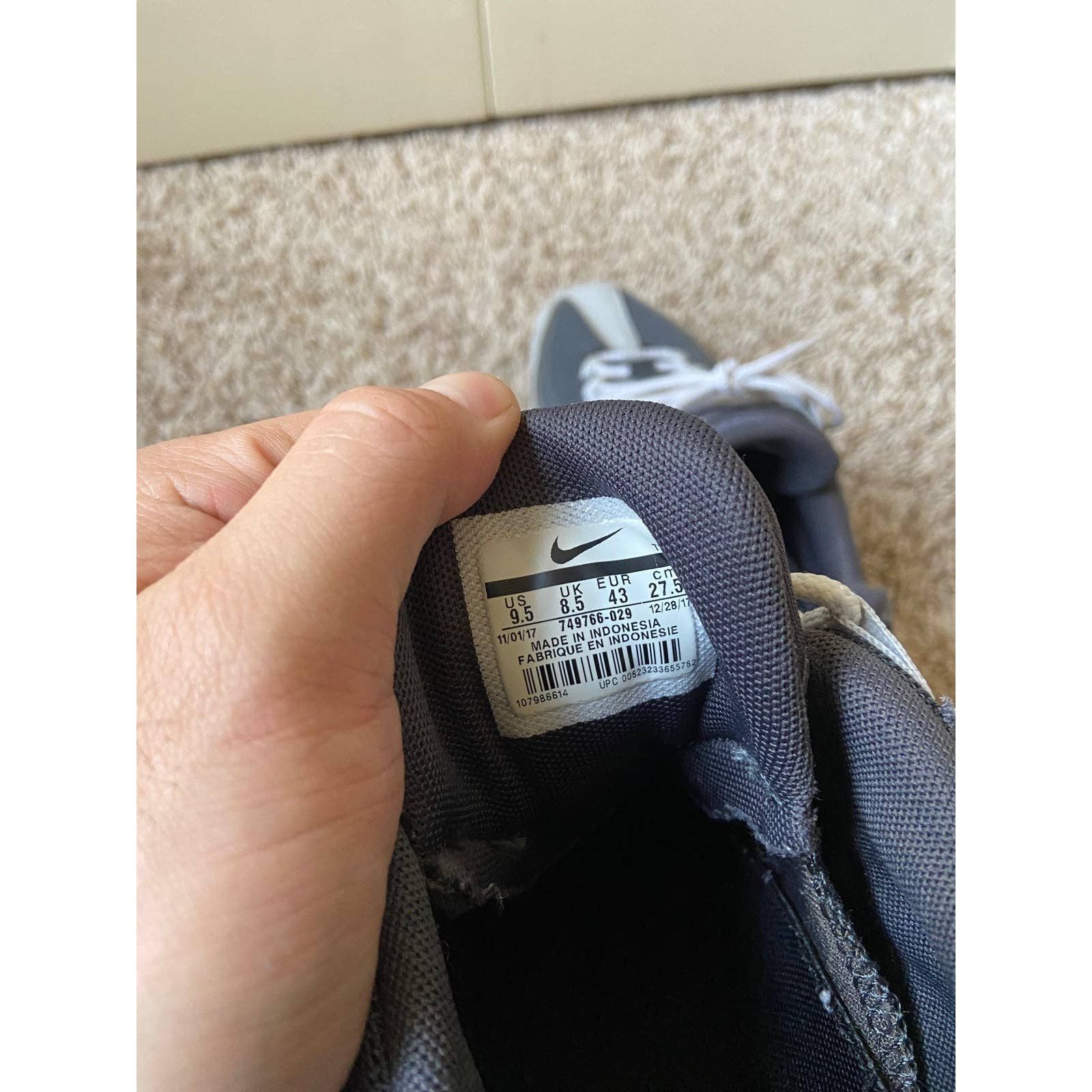 Nike Nike Air Max 95 Wolf Grey Cool Grey Dark Grey Shoes Size 9.5 Size US 9.5 / EU 42-43 - 9 Thumbnail