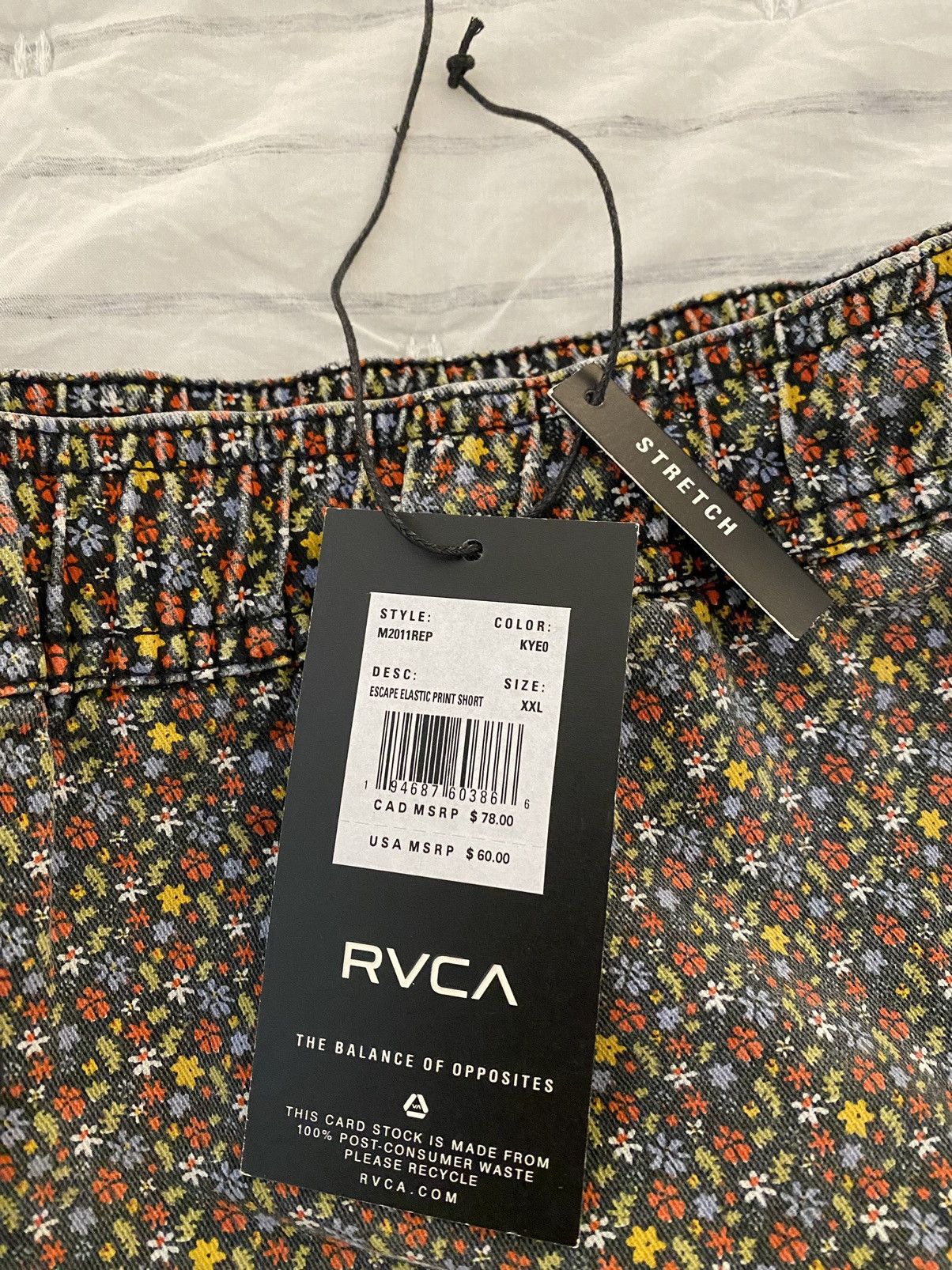 RVCA RVCA Escape Print Elastic Walk Shorts XXL Size US 38 / EU 54 - 10 Thumbnail