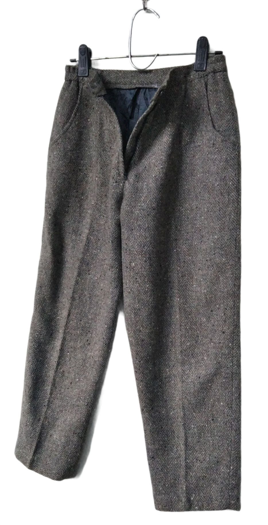 Japanese Brand × Vintage Vintage80's Relaxed Wool Trousers/Waist 30 Size US 30 / EU 46 - 4 Thumbnail
