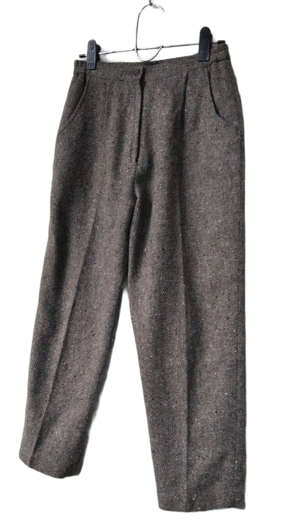 Japanese Brand × Vintage Vintage80's Relaxed Wool Trousers/Waist 30 Size US 30 / EU 46 - 2 Thumbnail