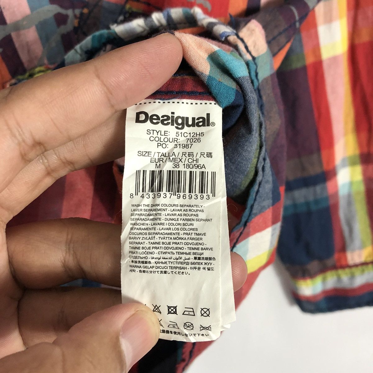 Designer × Desigual × Vintage 🔥Rare🔥Desigual Ready To Go Art Mural Paint Checkerd Shirts Size US M / EU 48-50 / 2 - 15 Thumbnail