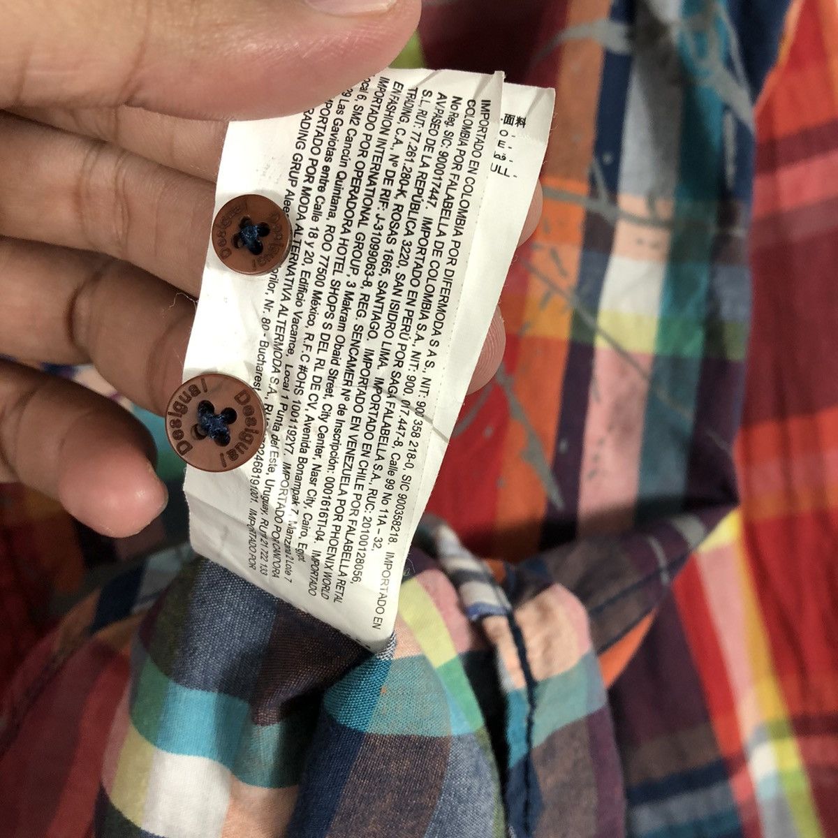 Designer × Desigual × Vintage 🔥Rare🔥Desigual Ready To Go Art Mural Paint Checkerd Shirts Size US M / EU 48-50 / 2 - 16 Thumbnail