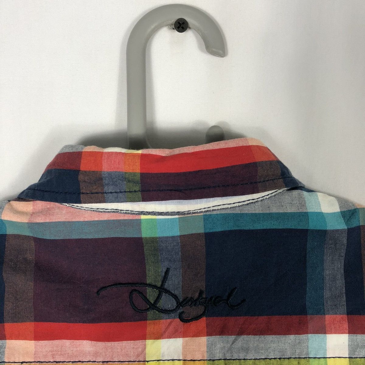 Designer × Desigual × Vintage 🔥Rare🔥Desigual Ready To Go Art Mural Paint Checkerd Shirts Size US M / EU 48-50 / 2 - 8 Thumbnail