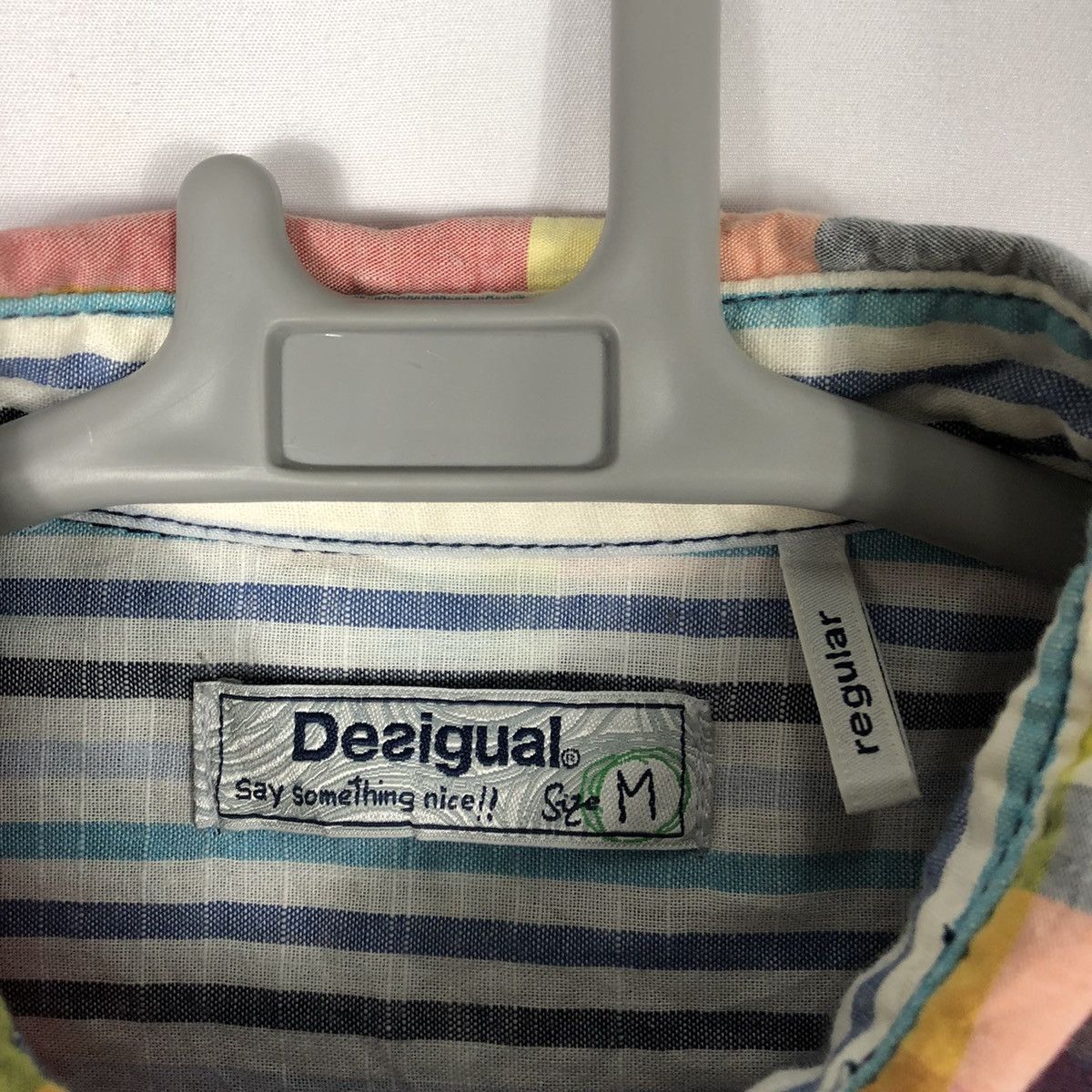 Designer × Desigual × Vintage 🔥Rare🔥Desigual Ready To Go Art Mural Paint Checkerd Shirts Size US M / EU 48-50 / 2 - 17 Thumbnail