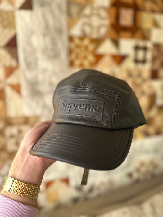 Supreme Supreme GORE-TEX Leather Camp Cap | Grailed