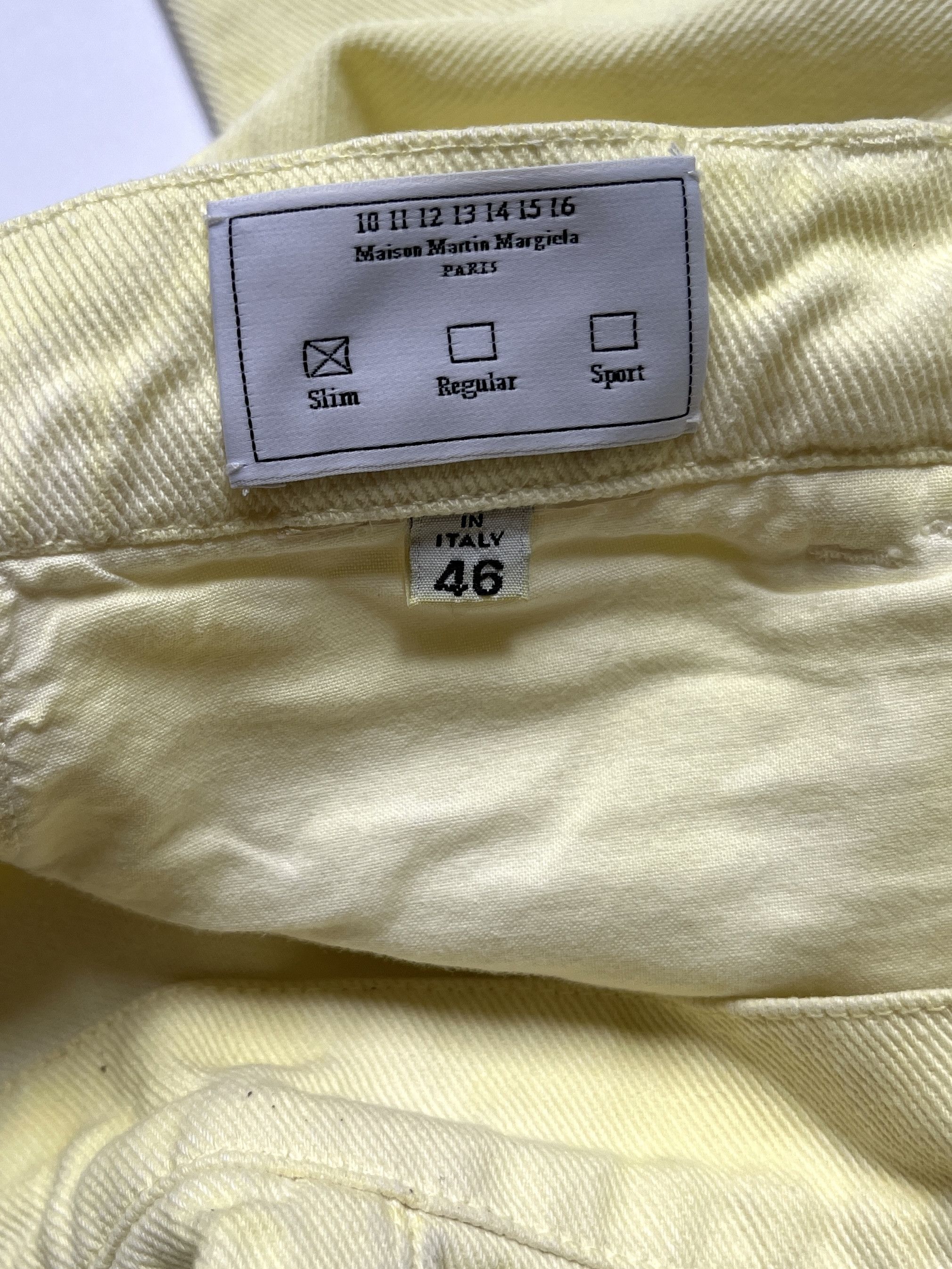 Maison Margiela ⚡️QUICK SALE⚡️Maison Margiela Light Yellow Jeans Size US 30 / EU 46 - 4 Thumbnail