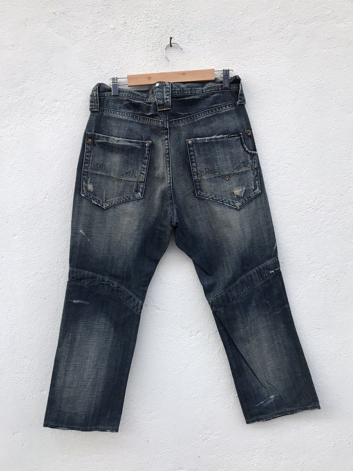 Energie ENERGIE Gold Zipper Jeans Size US 32 / EU 48 - 8 Thumbnail