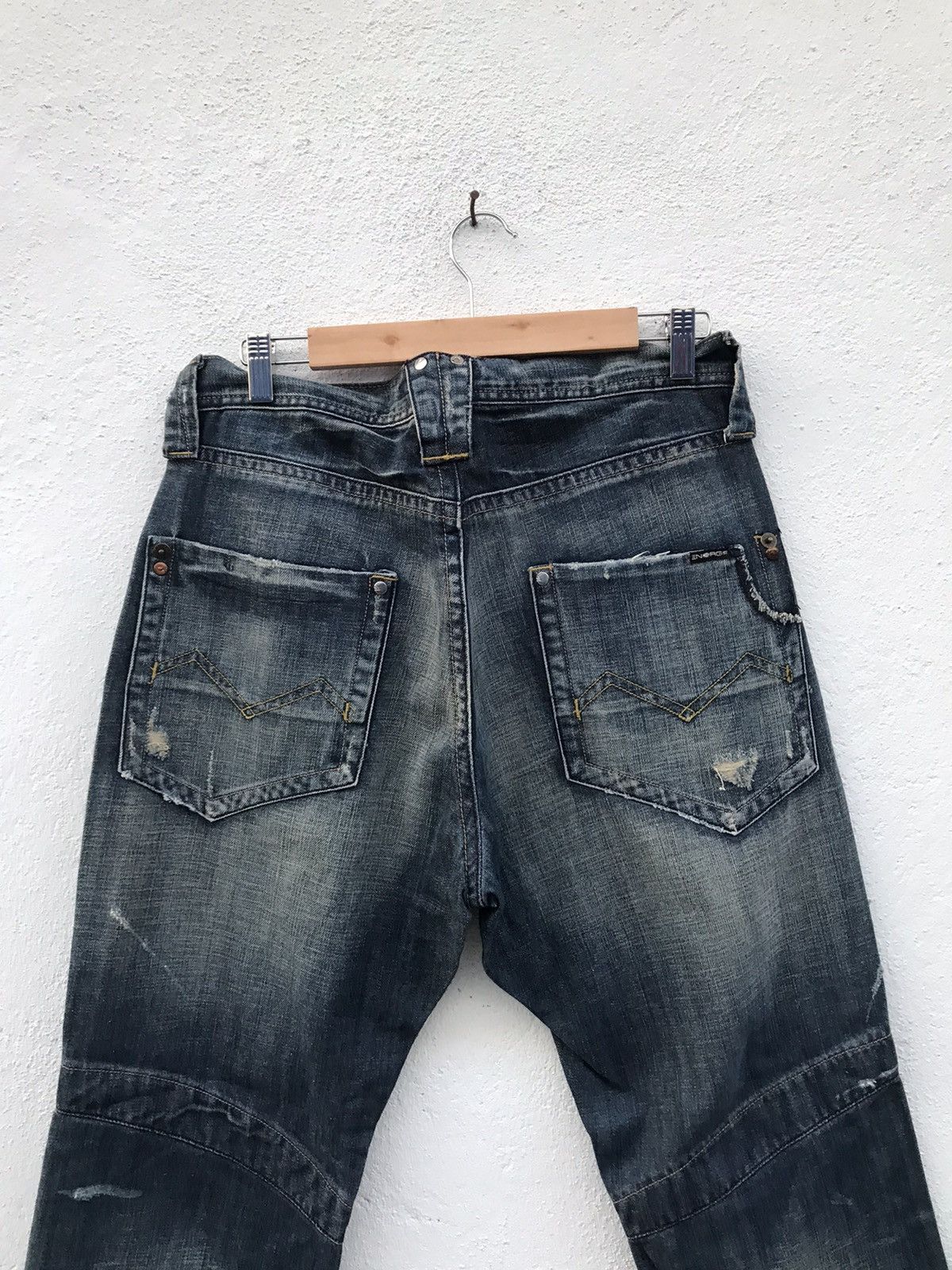 Energie ENERGIE Gold Zipper Jeans Size US 32 / EU 48 - 9 Thumbnail