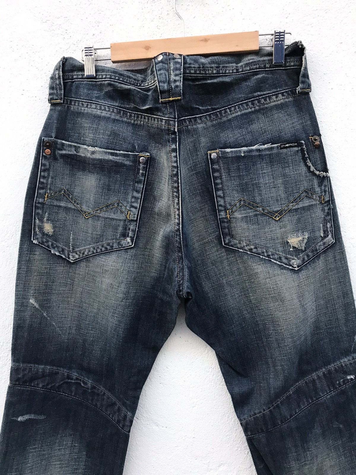 Energie ENERGIE Gold Zipper Jeans Size US 32 / EU 48 - 12 Thumbnail