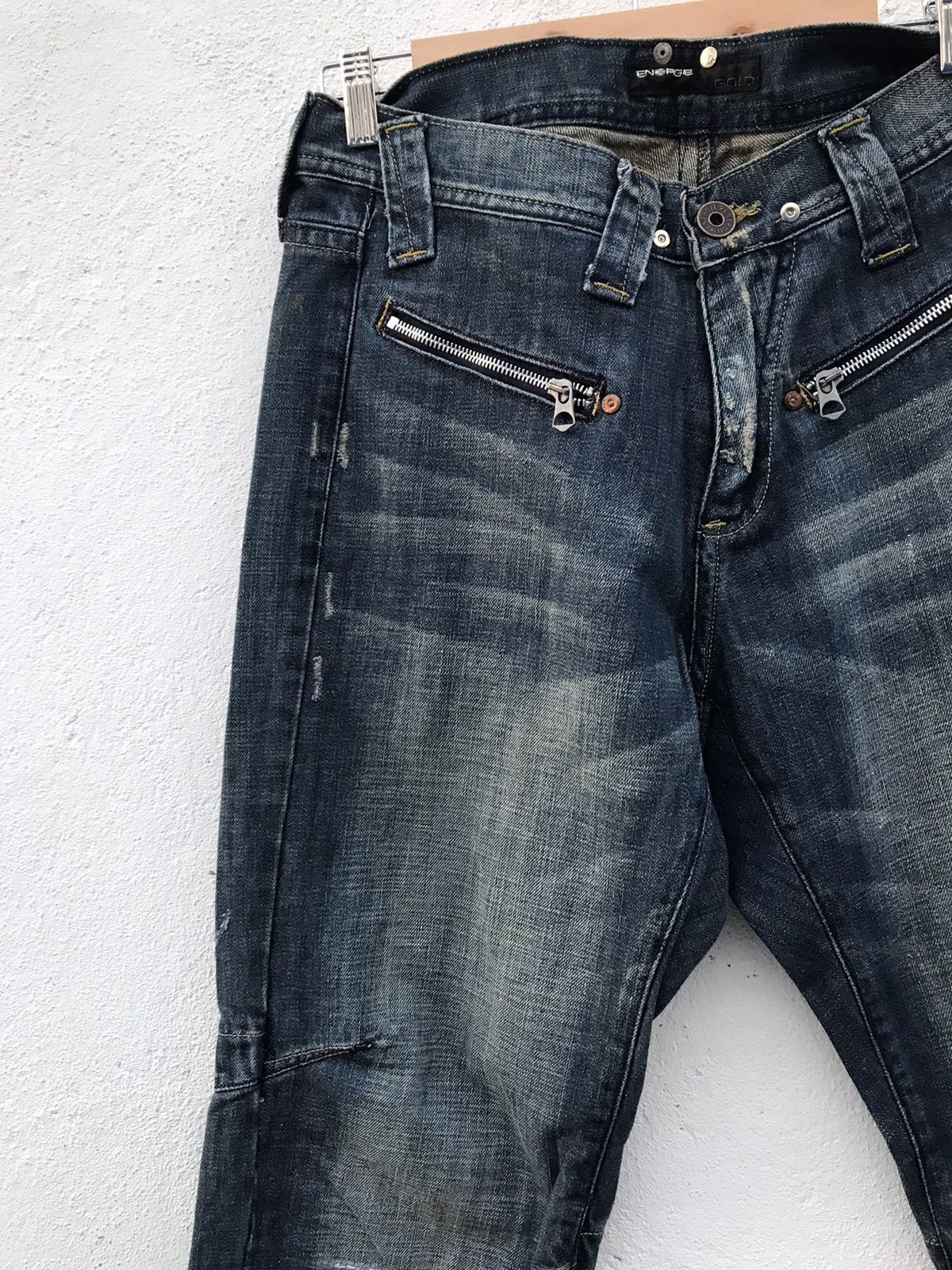 Energie ENERGIE Gold Zipper Jeans Size US 32 / EU 48 - 3 Thumbnail