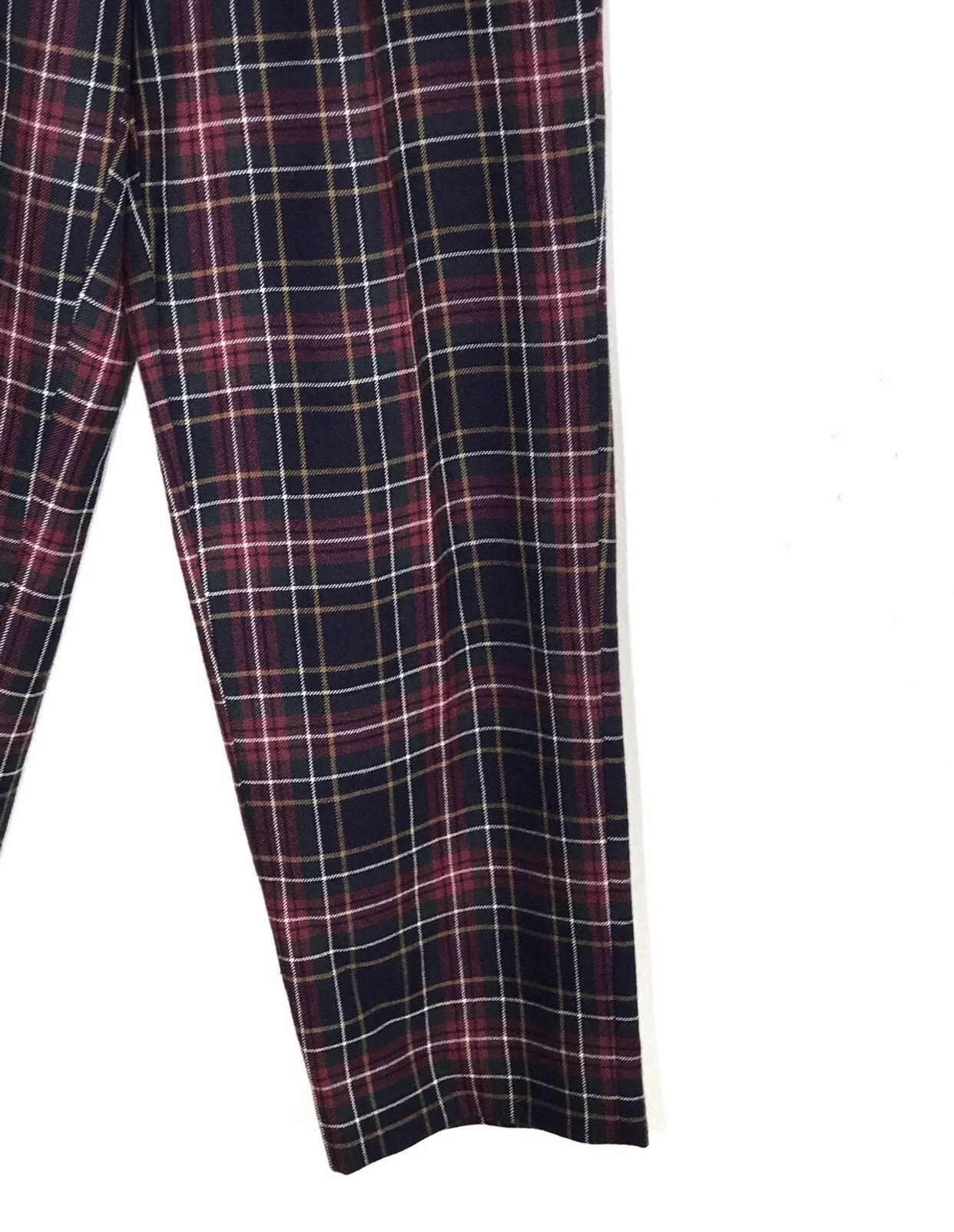 Japanese Brand Vintage Bolaz Plaid Checkers Wool Trousers Size US 30 / EU 46 - 5 Thumbnail