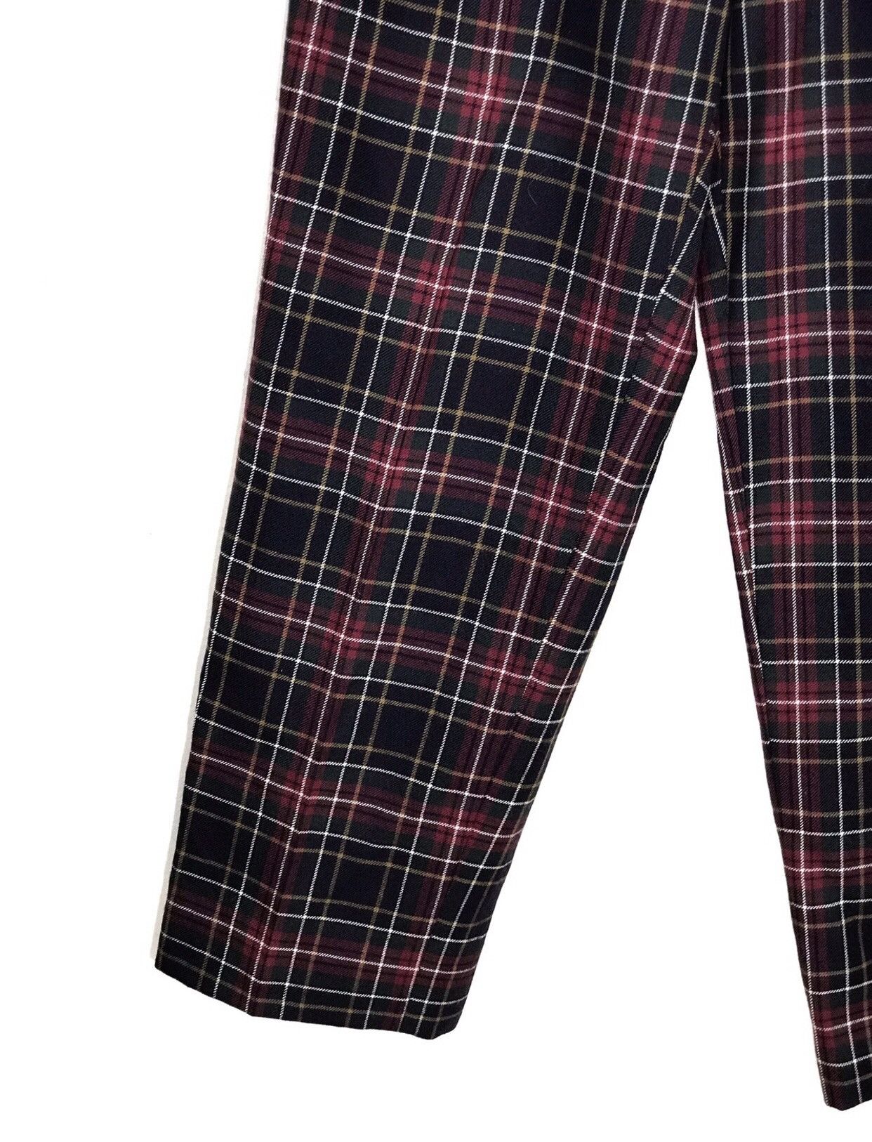 Japanese Brand Vintage Bolaz Plaid Checkers Wool Trousers Size US 30 / EU 46 - 4 Thumbnail