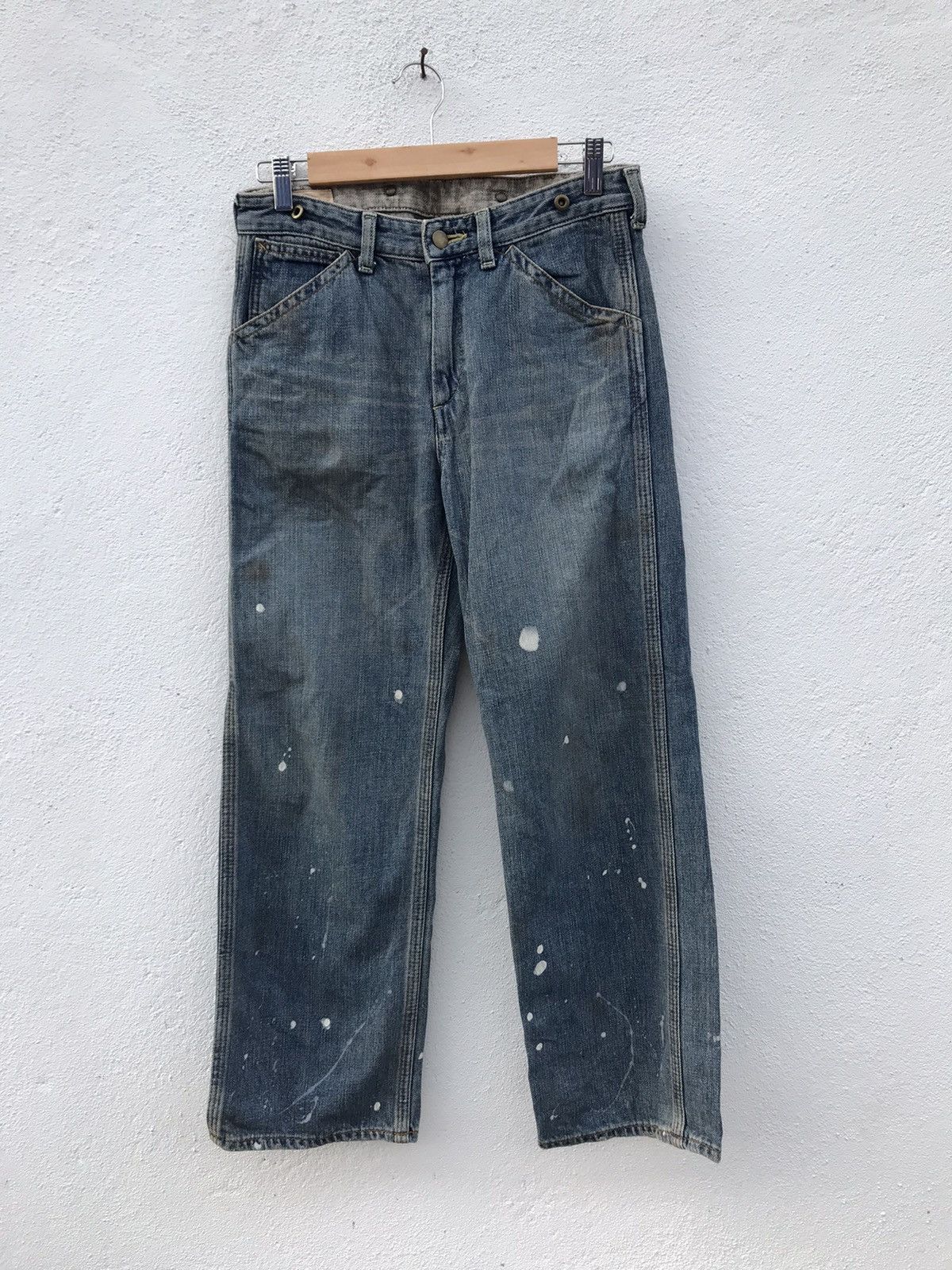 Japanese Brand Made In Japan Inpaichthys kerri Paint Splatters Works Pants Size US 29 - 1 Thumbnail