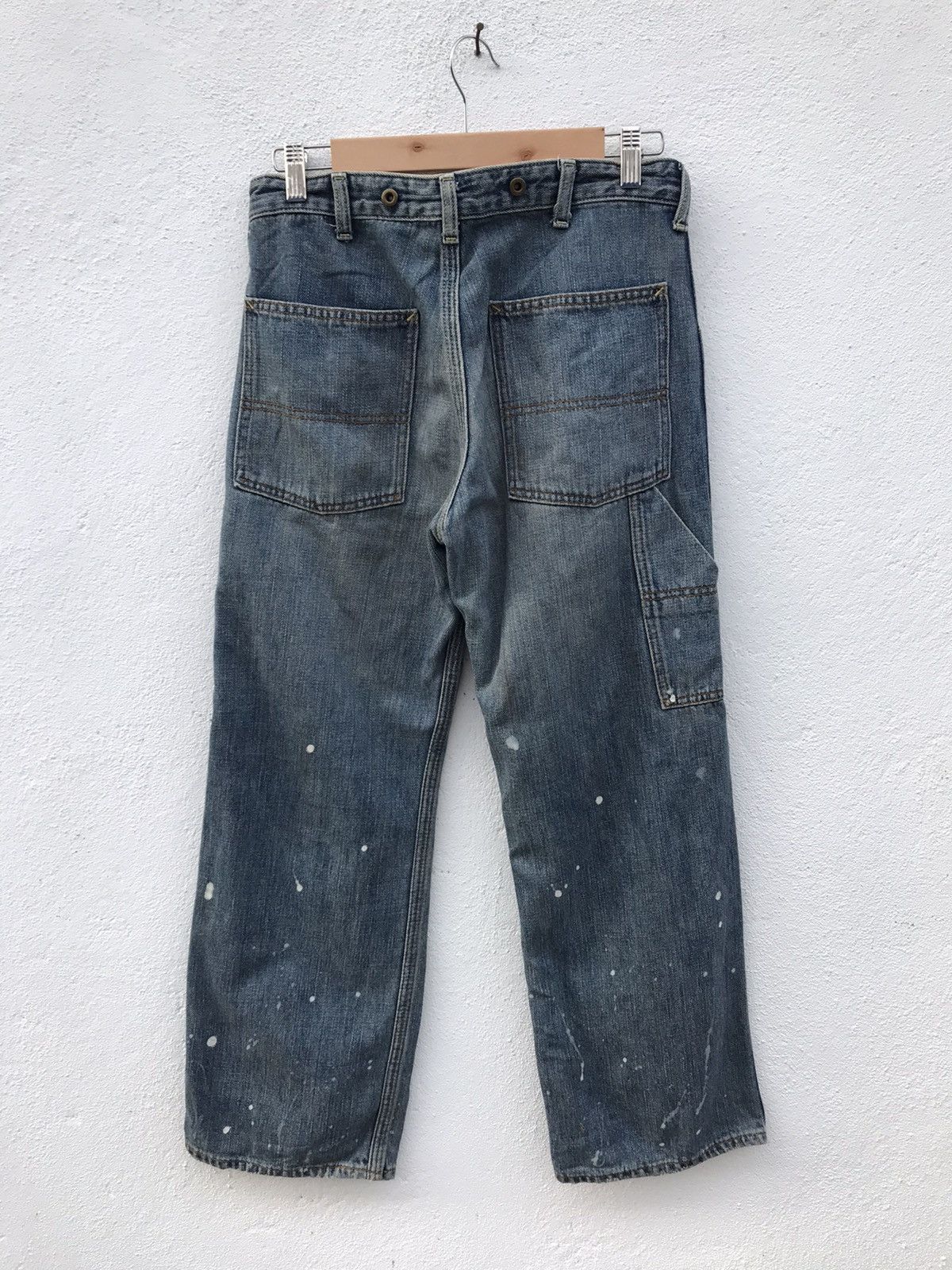 Japanese Brand Made In Japan Inpaichthys kerri Paint Splatters Works Pants Size US 29 - 5 Thumbnail