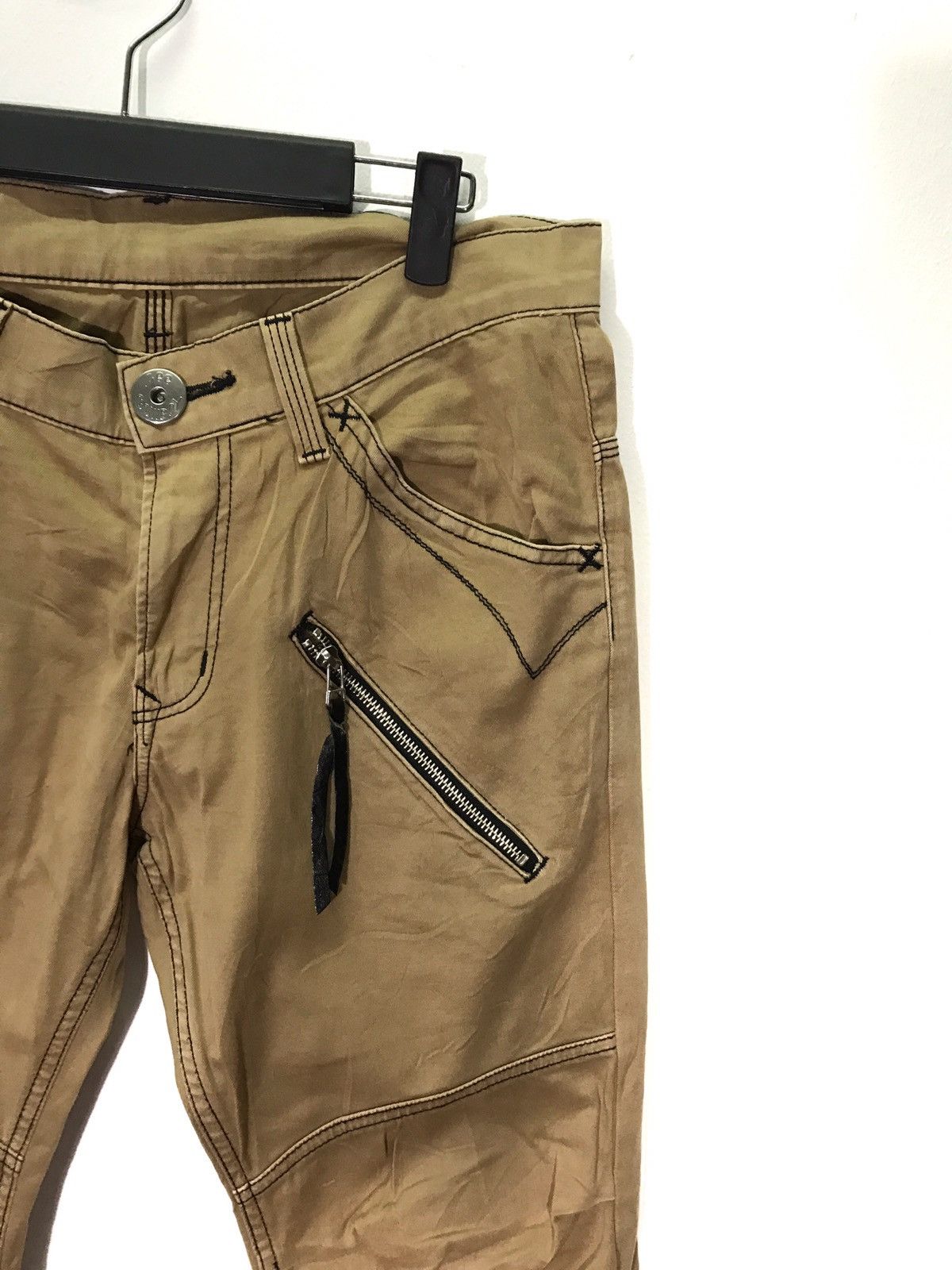 Lee Lee Cowboy Zippered Punk Back Buckles Pants Size US 32 / EU 48 - 3 Thumbnail