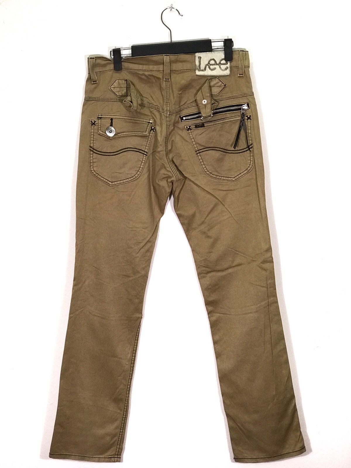 Lee Lee Cowboy Zippered Punk Back Buckles Pants Size US 32 / EU 48 - 2 Thumbnail