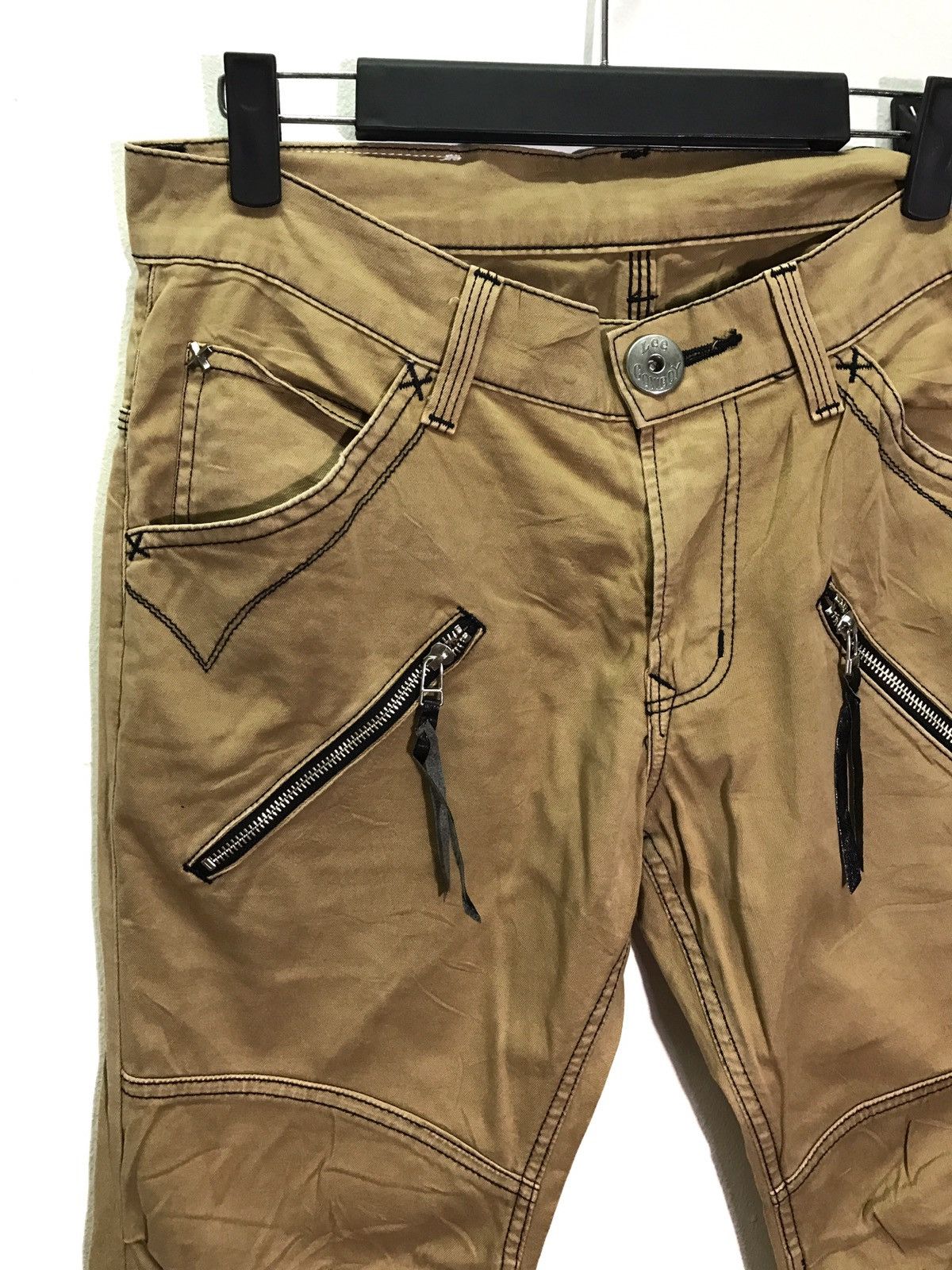 Lee Lee Cowboy Zippered Punk Back Buckles Pants Size US 32 / EU 48 - 4 Thumbnail