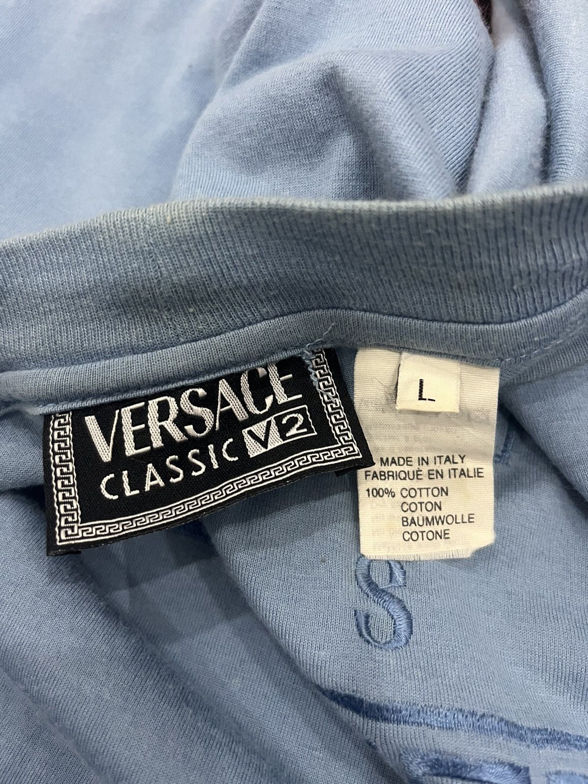 Versace Authentic VERSACE V2 Classic Tshirt Long Sleeve Size US L / EU 52-54 / 3 - 8 Thumbnail