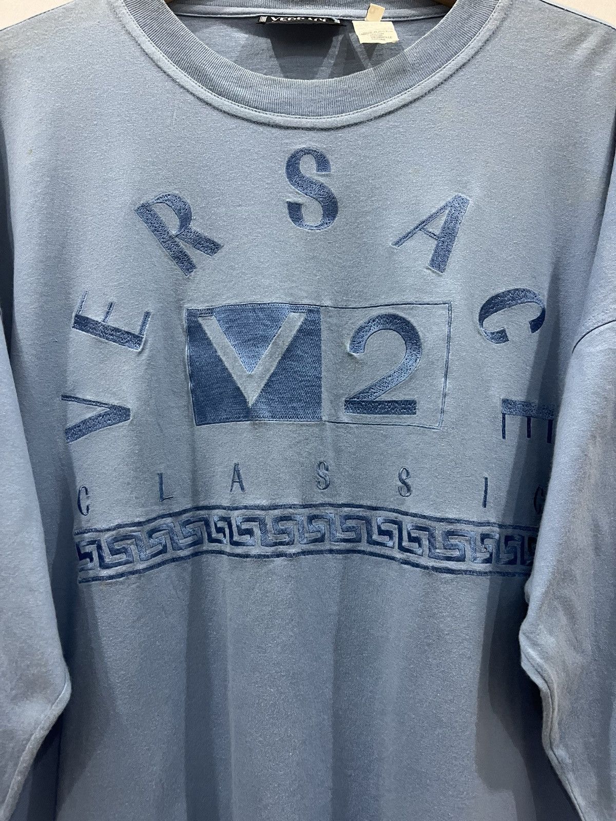 Versace Authentic VERSACE V2 Classic Tshirt Long Sleeve Size US L / EU 52-54 / 3 - 4 Thumbnail