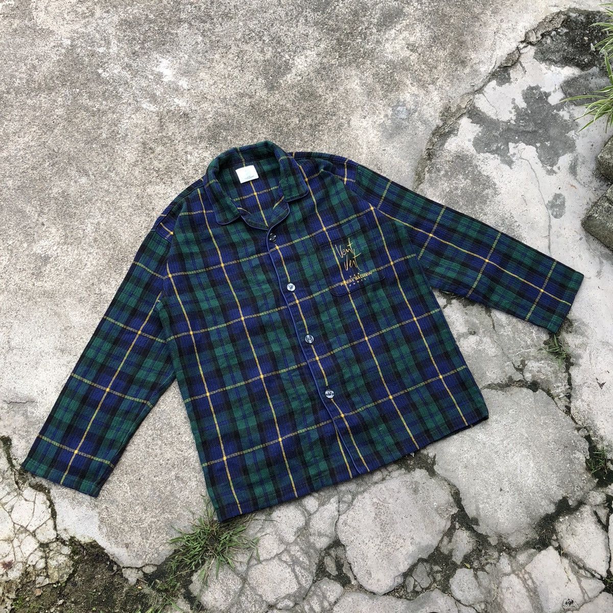 Designer × Pierre Balmain × Vintage Rare Vent Vent Pierre Balmain Pyjamas Sleep Wear Shirts Size US L / EU 52-54 / 3 - 1 Thumbnail