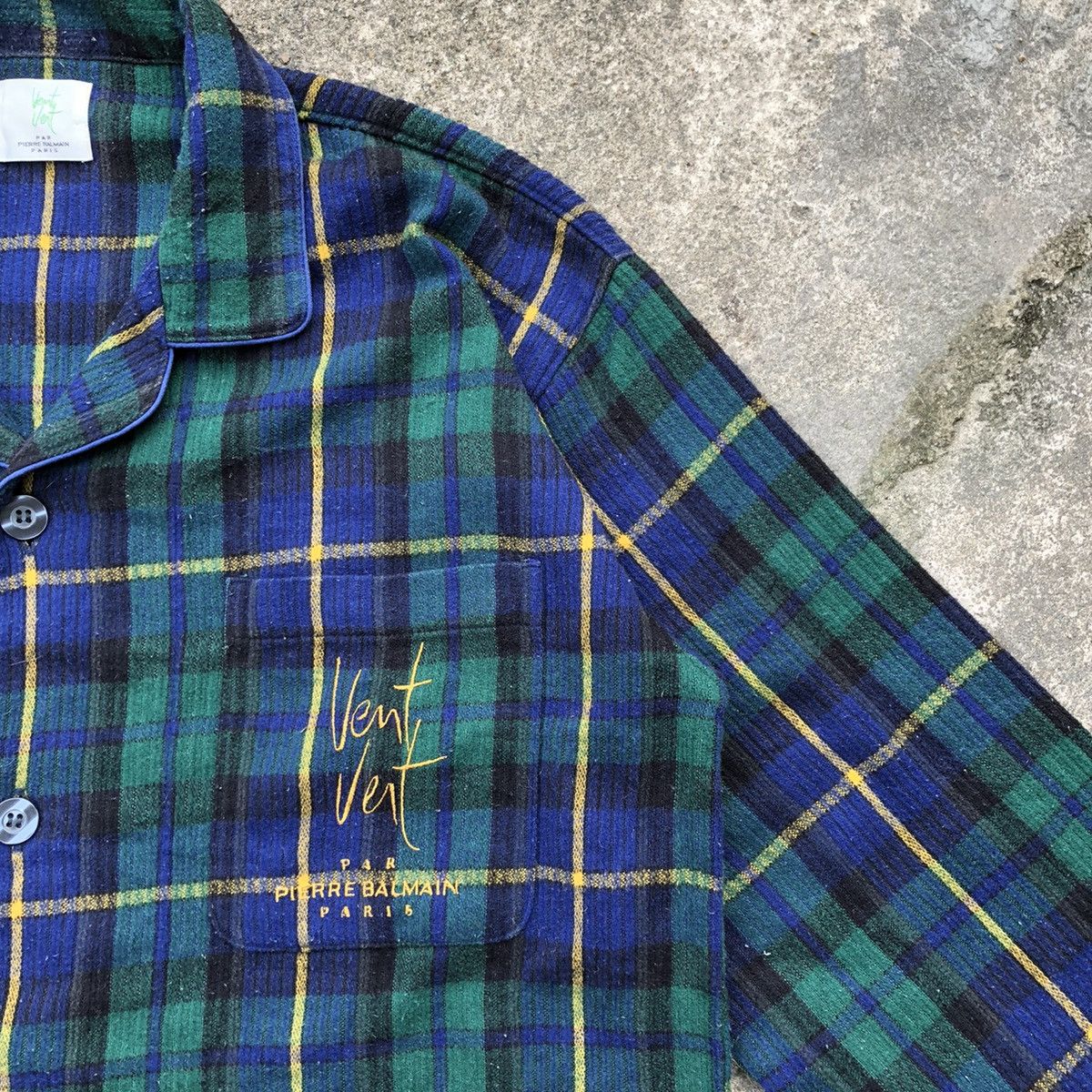 Designer × Pierre Balmain × Vintage Rare Vent Vent Pierre Balmain Pyjamas Sleep Wear Shirts Size US L / EU 52-54 / 3 - 5 Thumbnail