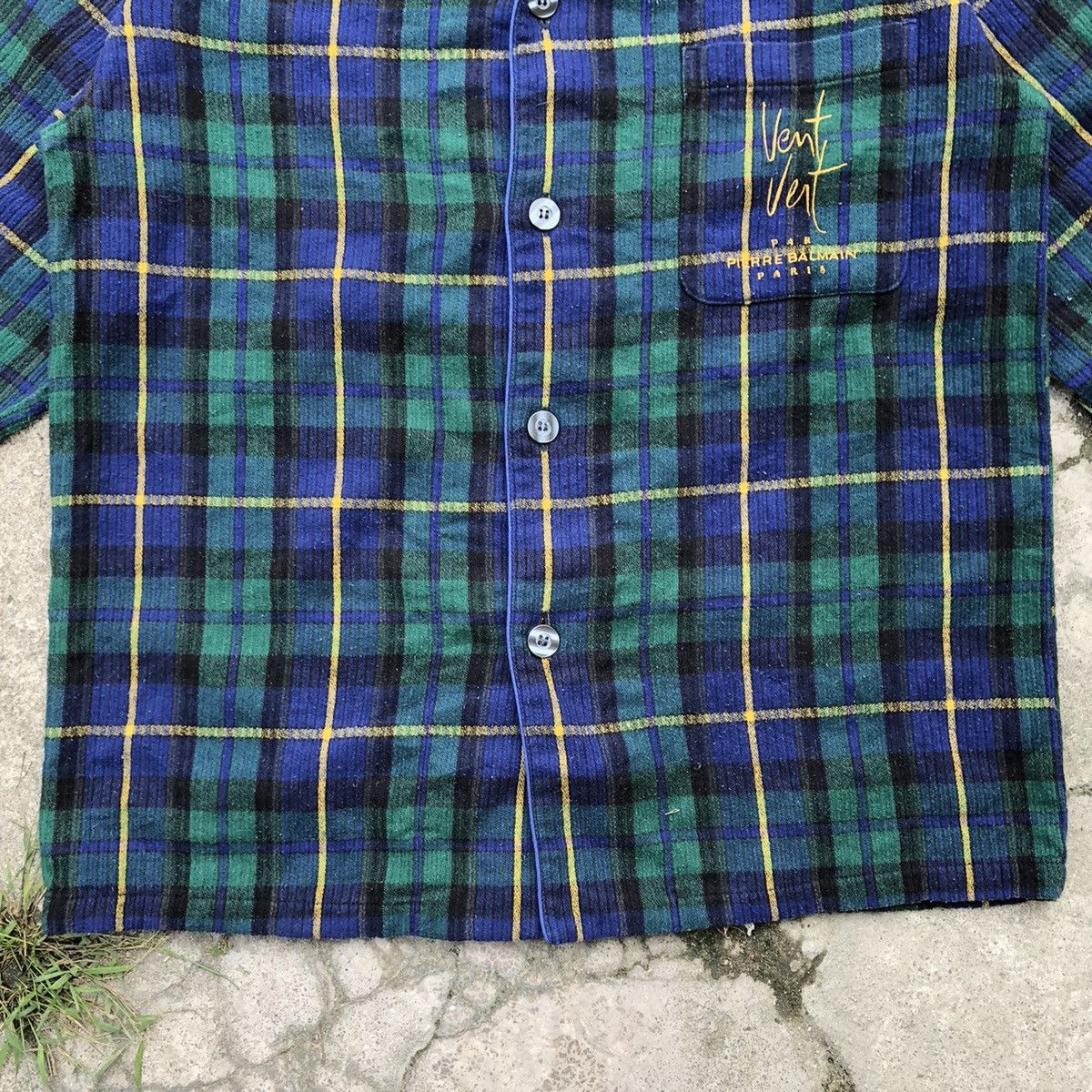 Designer × Pierre Balmain × Vintage Rare Vent Vent Pierre Balmain Pyjamas Sleep Wear Shirts Size US L / EU 52-54 / 3 - 3 Thumbnail