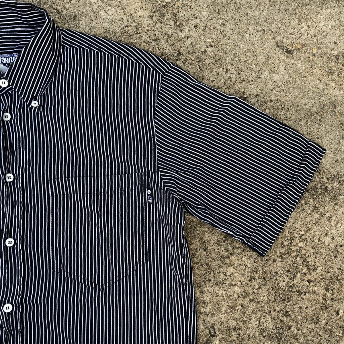 Designer × Gianfranco Ferre × Vintage Rare Vintage Gianfranco Ferre Nice Stripes Button Shirts Size US M / EU 48-50 / 2 - 5 Thumbnail