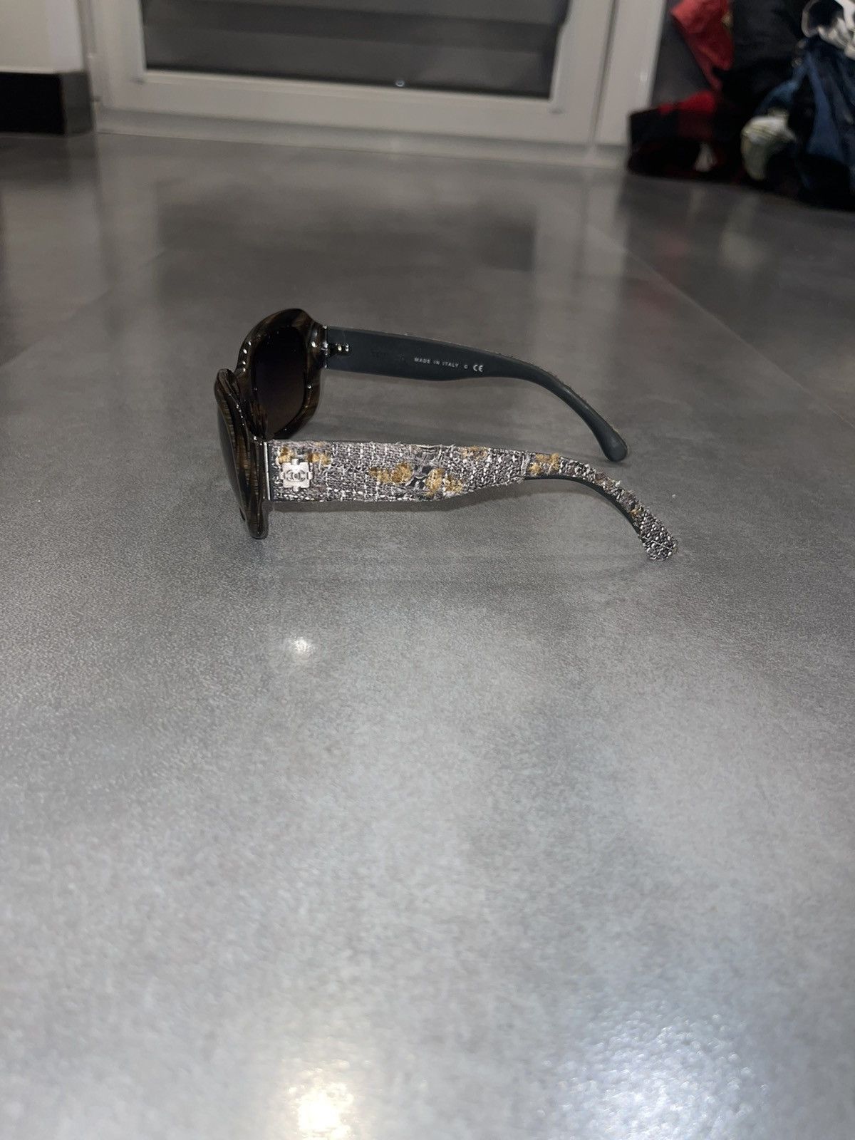 Chanel Chanel 5240 C.617/3B Camo Grey Tweed Sunglasses Size ONE SIZE - 5 Thumbnail