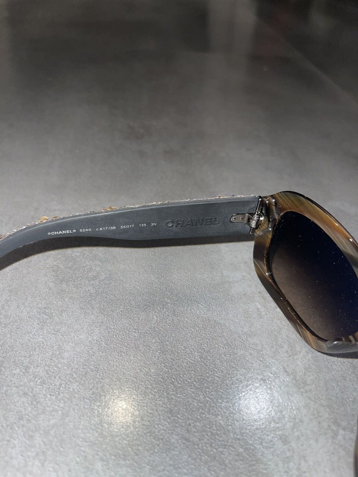 Chanel Chanel 5240 C.617/3B Camo Grey Tweed Sunglasses Size ONE SIZE - 13 Thumbnail