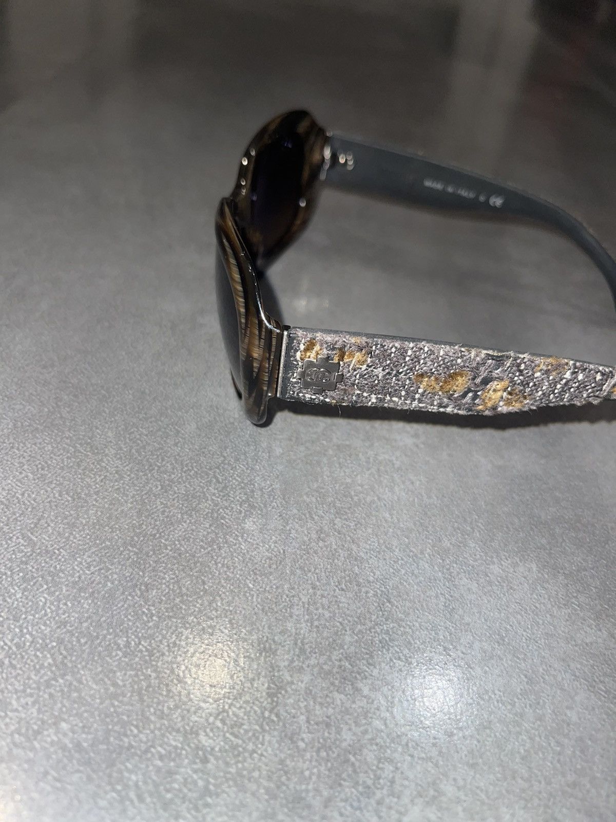 Chanel Chanel 5240 C.617/3B Camo Grey Tweed Sunglasses Size ONE SIZE - 6 Thumbnail