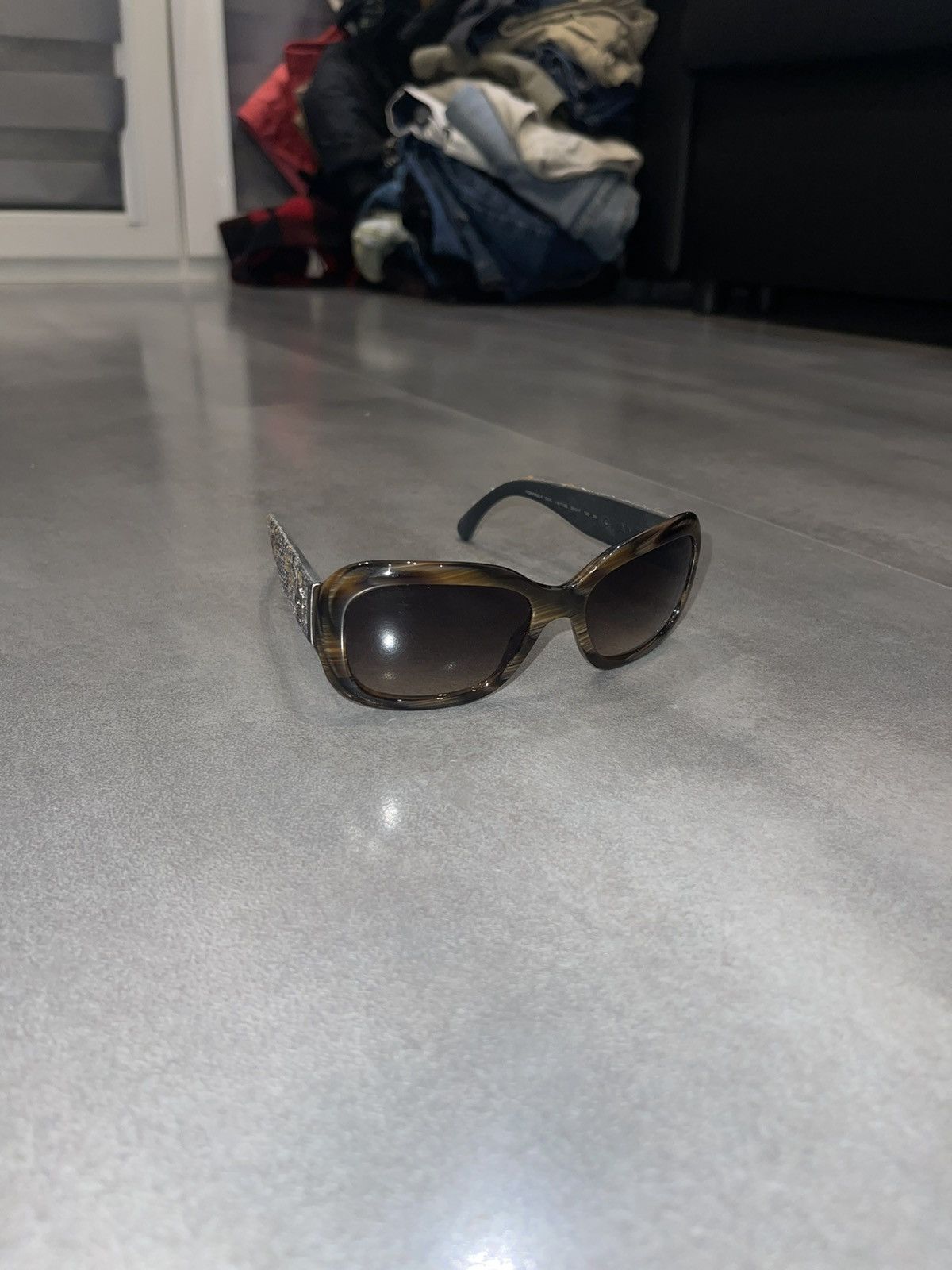 Chanel Chanel 5240 C.617/3B Camo Grey Tweed Sunglasses Size ONE SIZE - 3 Thumbnail