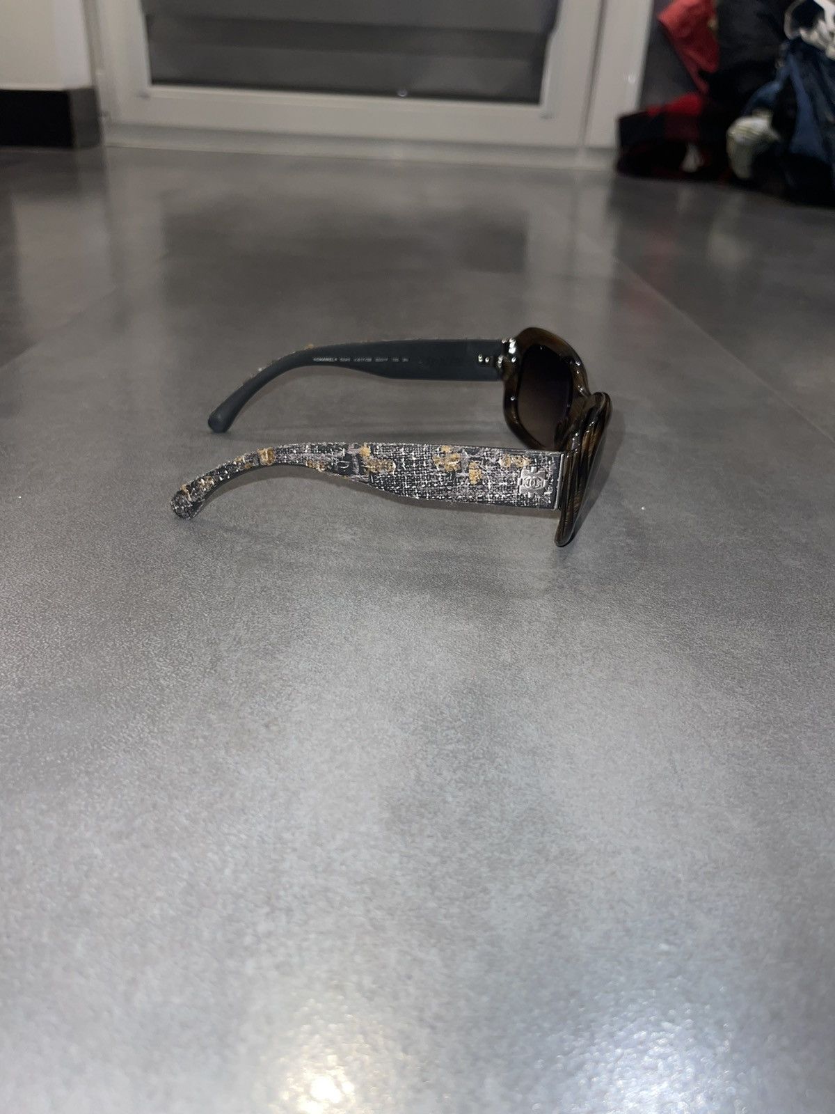Chanel Chanel 5240 C.617/3B Camo Grey Tweed Sunglasses Size ONE SIZE - 7 Thumbnail