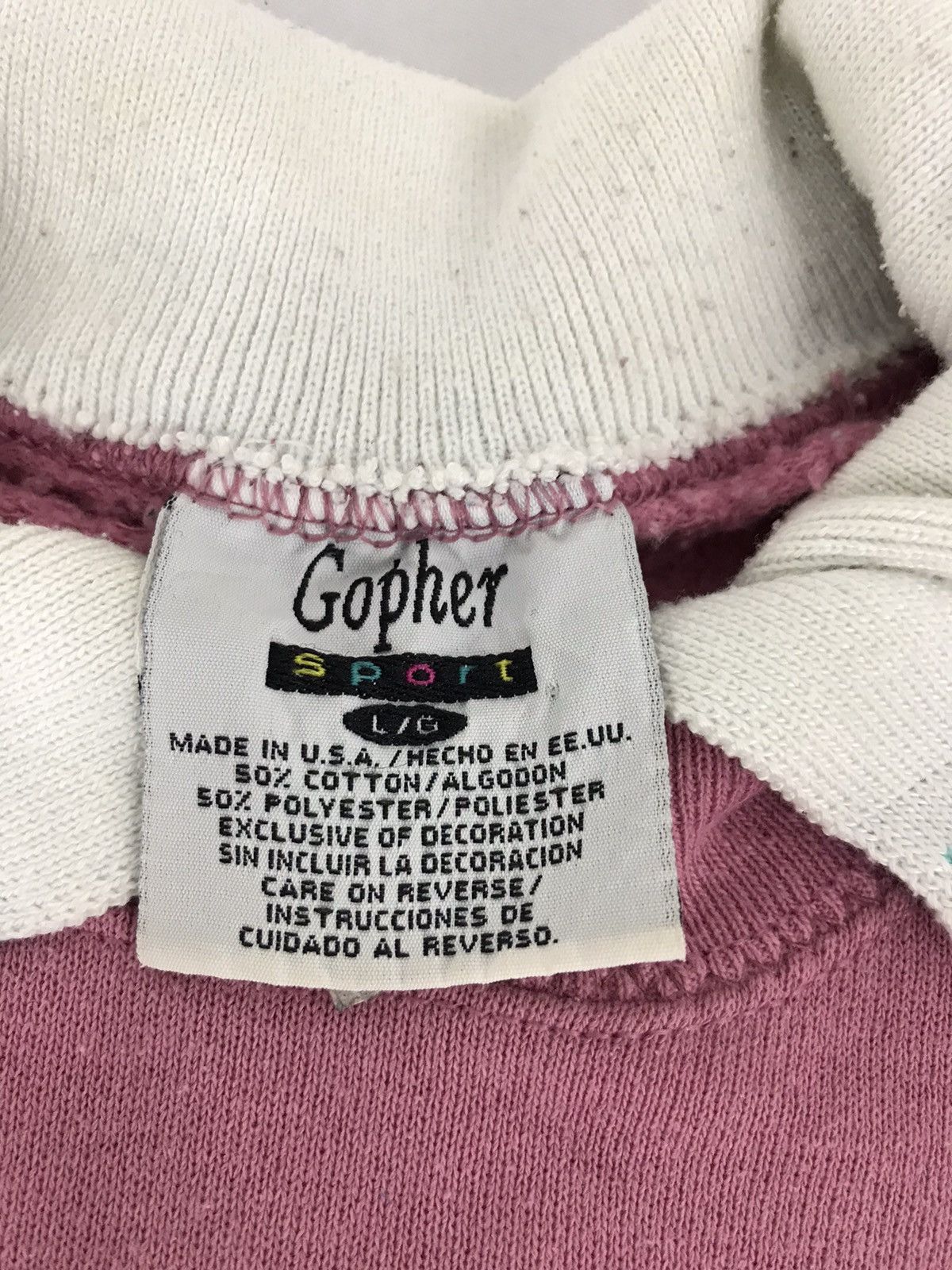 Japanese Brand Vintage 80s 90s Gopher Sport Polo Sweatshirt 50/50 Size L / US 10 / IT 46 - 3 Thumbnail