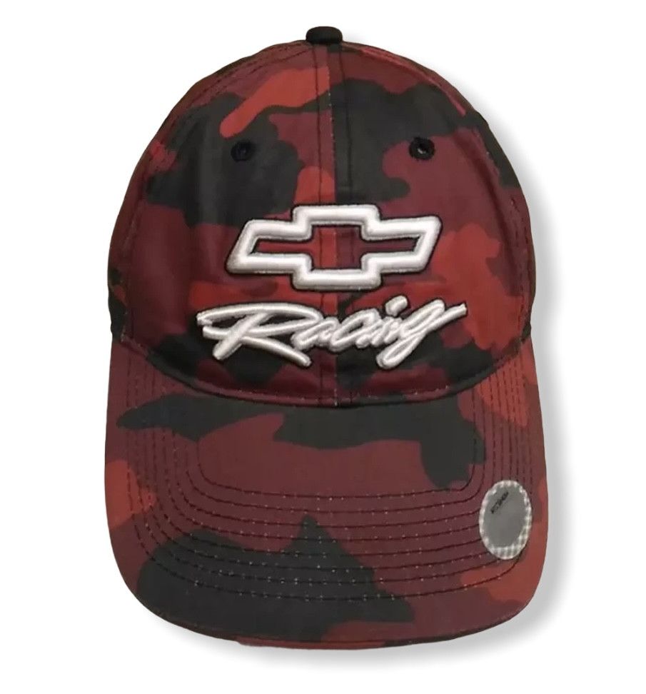 Vintage Vintage Nascar Red Camouflage Chevrolet Racing Cap | Grailed