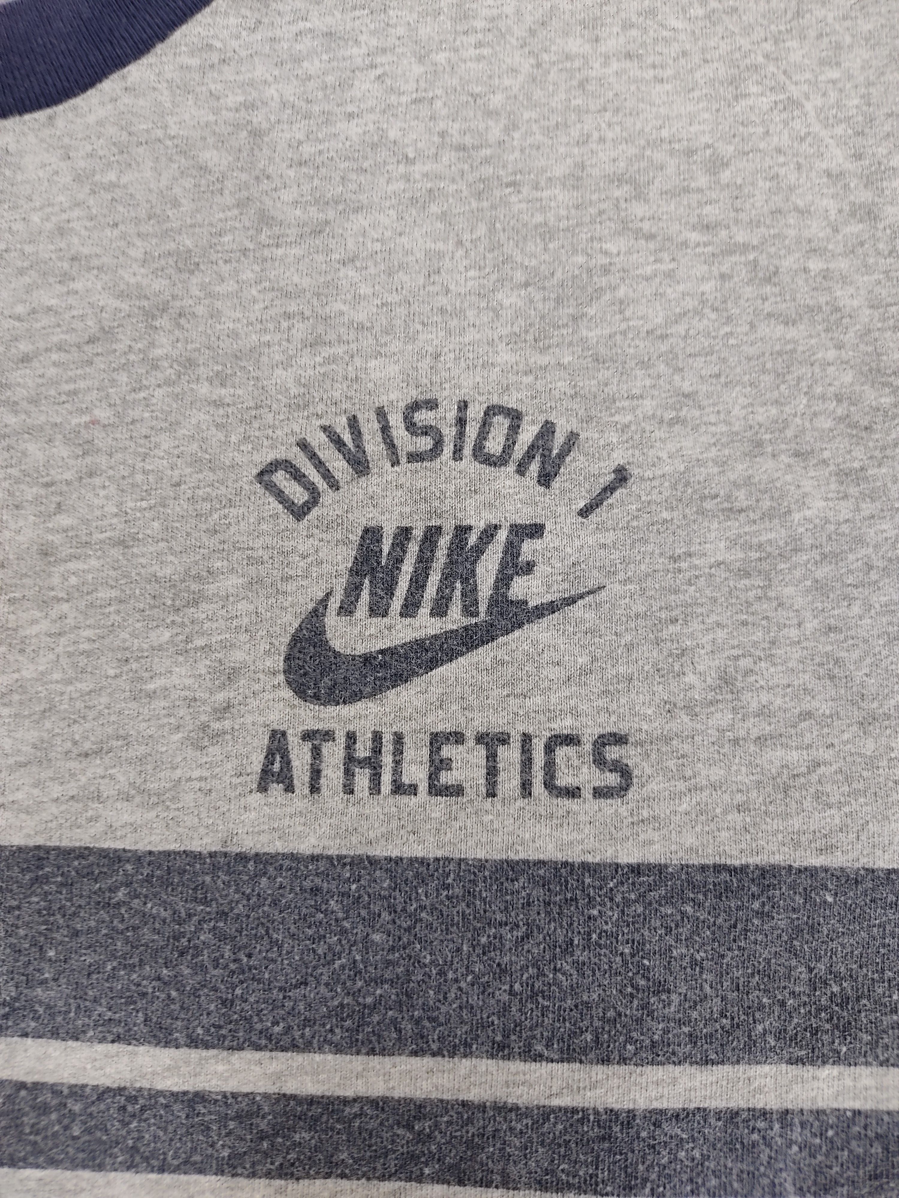 Nike Vintage Nike Swoosh Division 1 Athletic Spell Out Striped Size US L / EU 52-54 / 3 - 3 Thumbnail