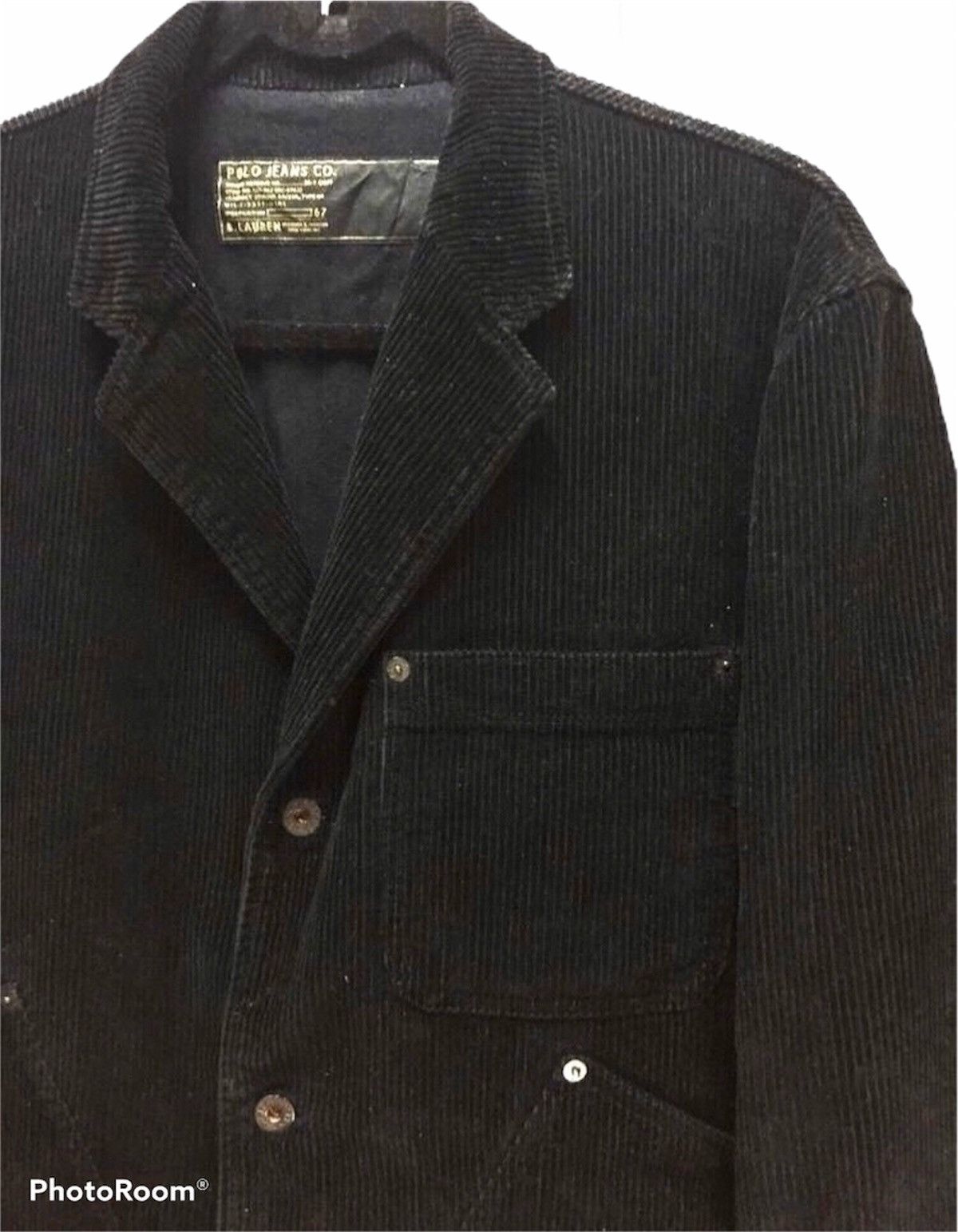 Polo Ralph Lauren × RRL Ralph Lauren × Vintage Vintage Polo RL Corduroy Coat Jacket Size US XL / EU 56 / 4 - 2 Thumbnail