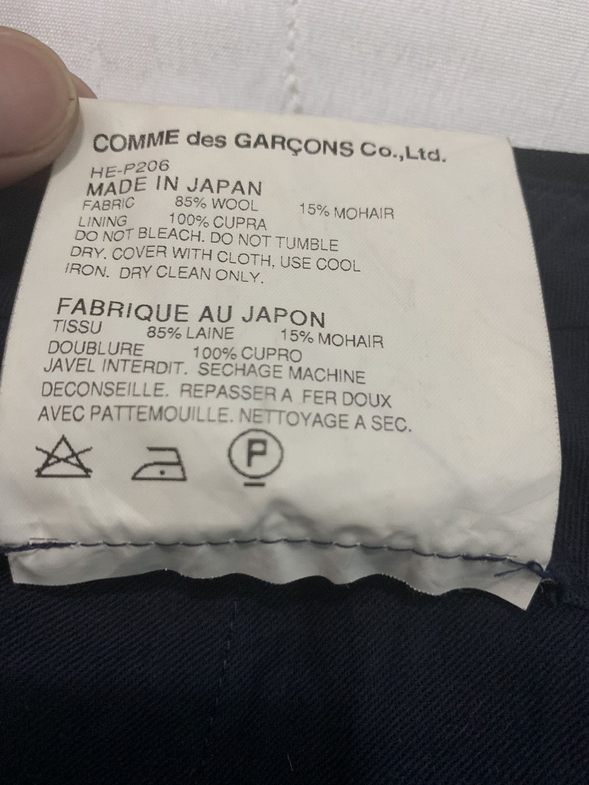 Comme des Garcons × Comme des Garcons Homme Plus 🇯🇵AW09 CDG HOMME Casual Black Plain Slacks Trousers Pants Size US 33 - 6 Thumbnail
