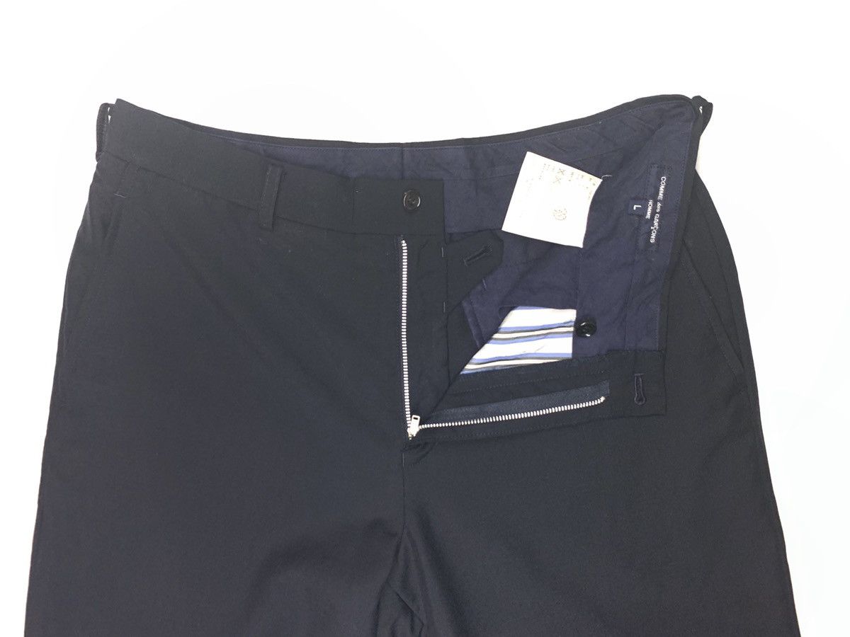 Comme des Garcons × Comme des Garcons Homme Plus 🇯🇵AW09 CDG HOMME Casual Black Plain Slacks Trousers Pants Size US 33 - 4 Thumbnail