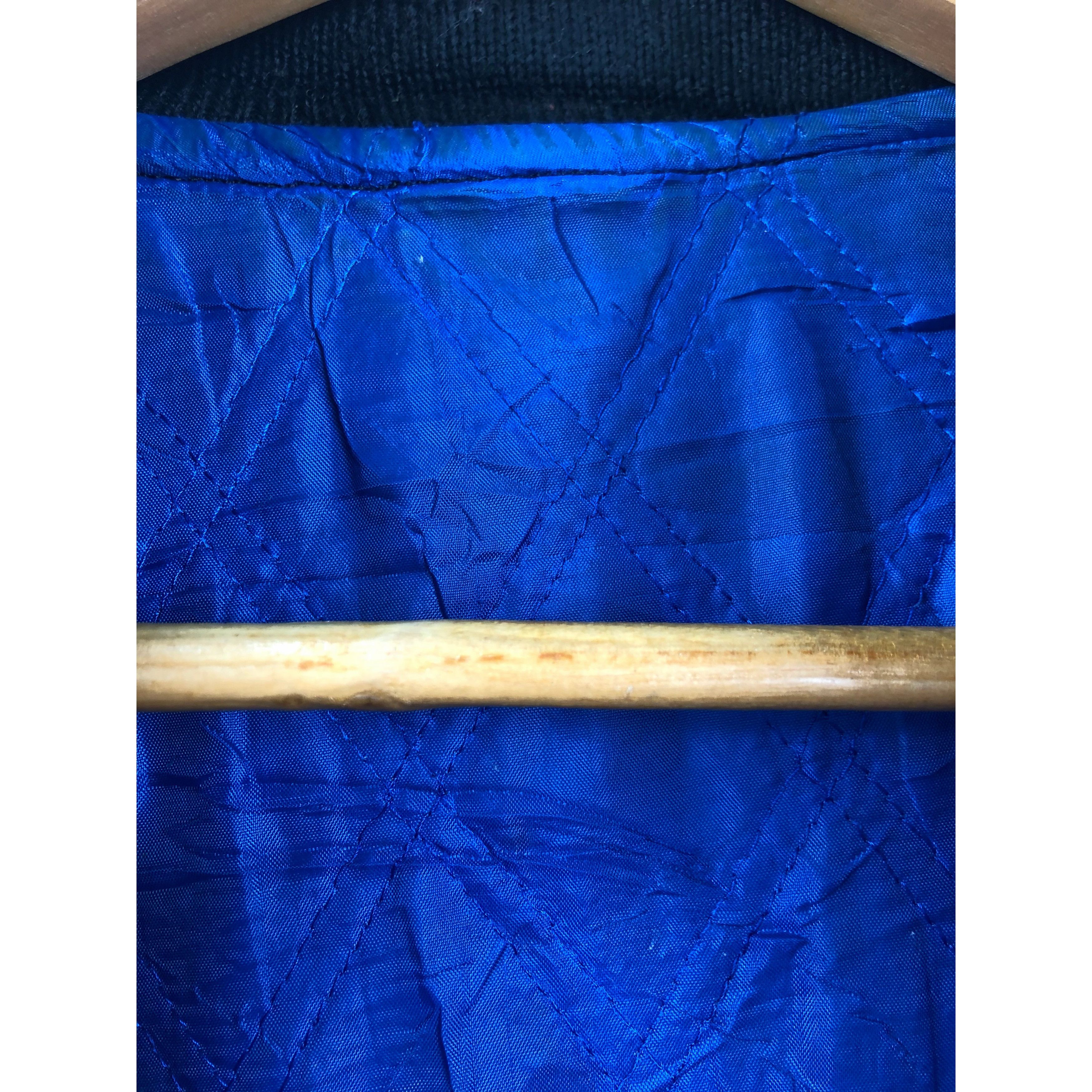 Japanese Brand × Vintage Vintage Varsity Jacket Leather Lining Domon Pour Homme V0010 Size US L / EU 52-54 / 3 - 5 Thumbnail