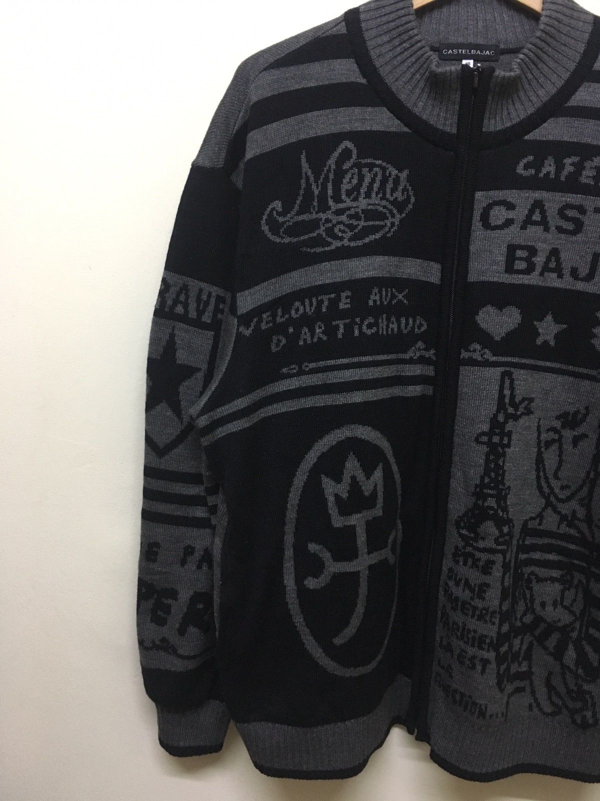 Japanese Brand × Jean Charles De Castelbajac Jean Charles De Castelbajac Wool Zipper RARE Size US L / EU 52-54 / 3 - 3 Thumbnail