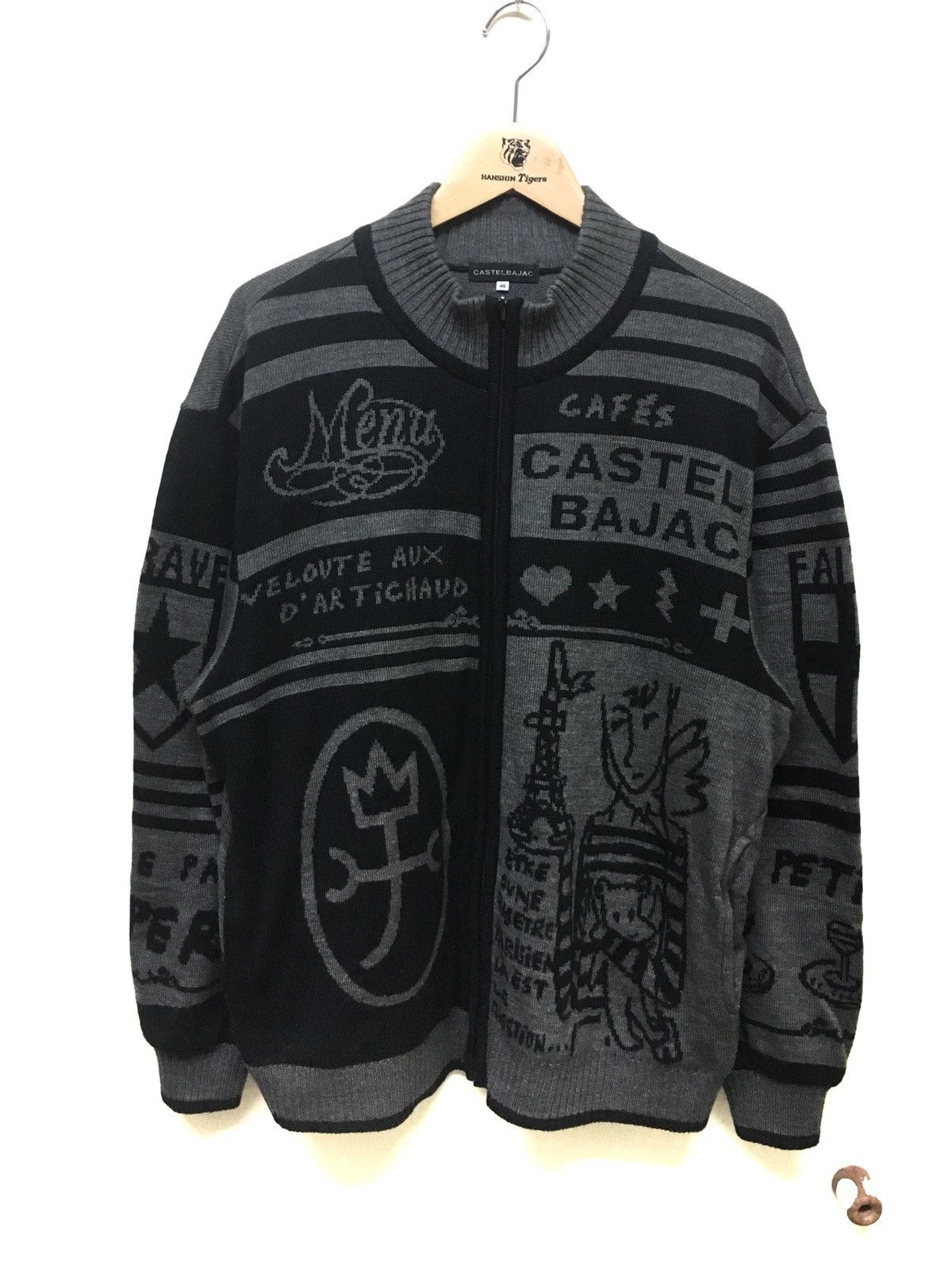 Japanese Brand × Jean Charles De Castelbajac Jean Charles De Castelbajac Wool Zipper RARE Size US L / EU 52-54 / 3 - 1 Thumbnail