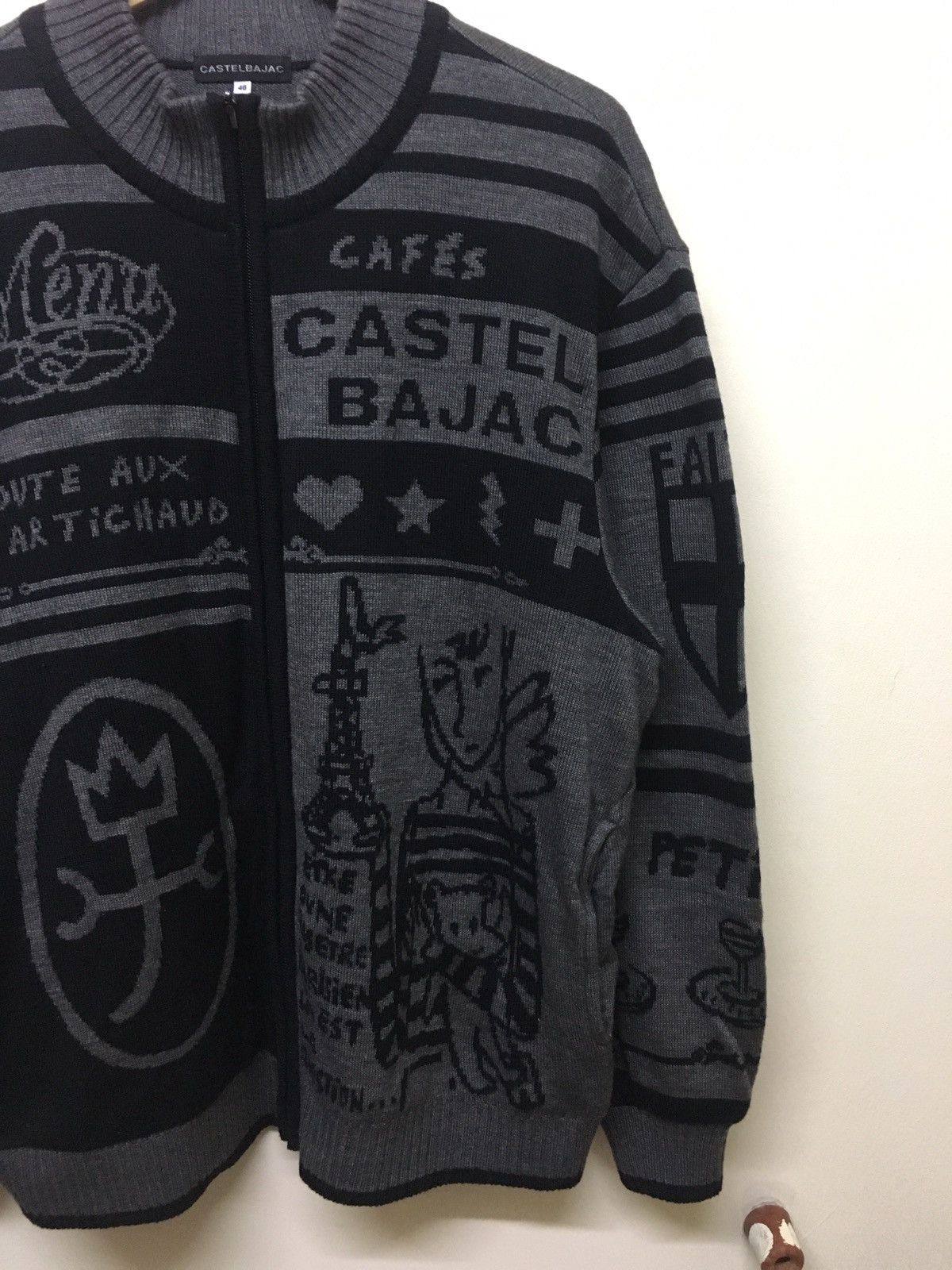 Japanese Brand × Jean Charles De Castelbajac Jean Charles De Castelbajac Wool Zipper RARE Size US L / EU 52-54 / 3 - 4 Thumbnail