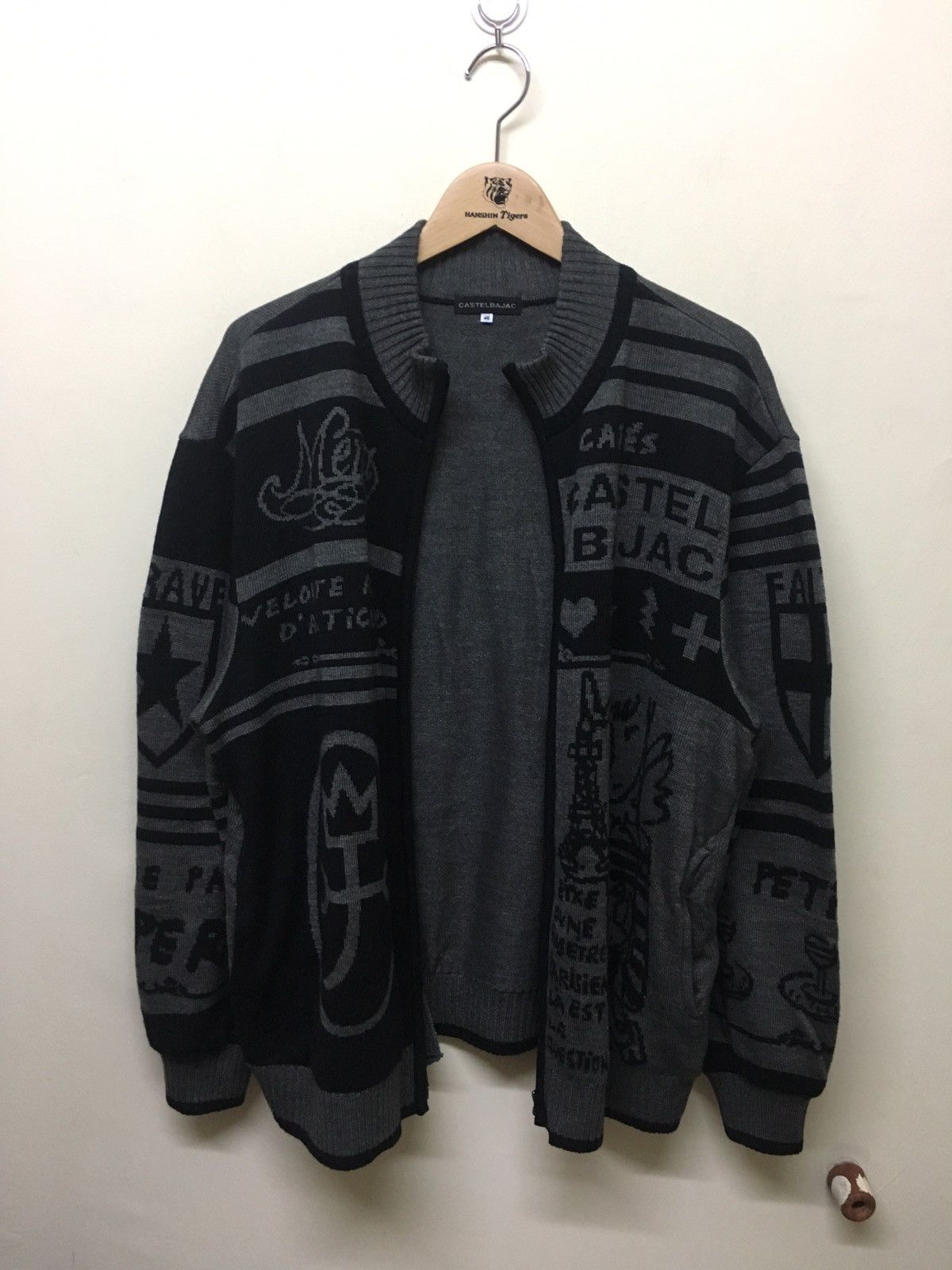 Japanese Brand × Jean Charles De Castelbajac Jean Charles De Castelbajac Wool Zipper RARE Size US L / EU 52-54 / 3 - 6 Thumbnail