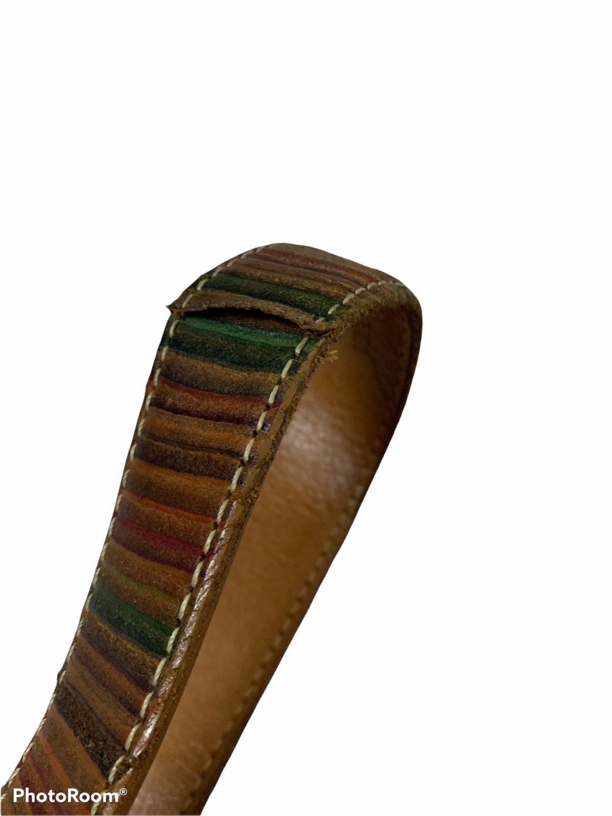 Issey Miyake Vintage Issey Miyake Brown Leather Belt Size 32 - 12 Thumbnail