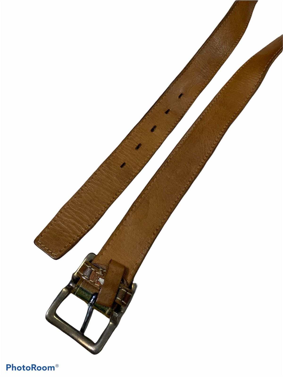 Issey Miyake Vintage Issey Miyake Brown Leather Belt Size 32 - 7 Thumbnail